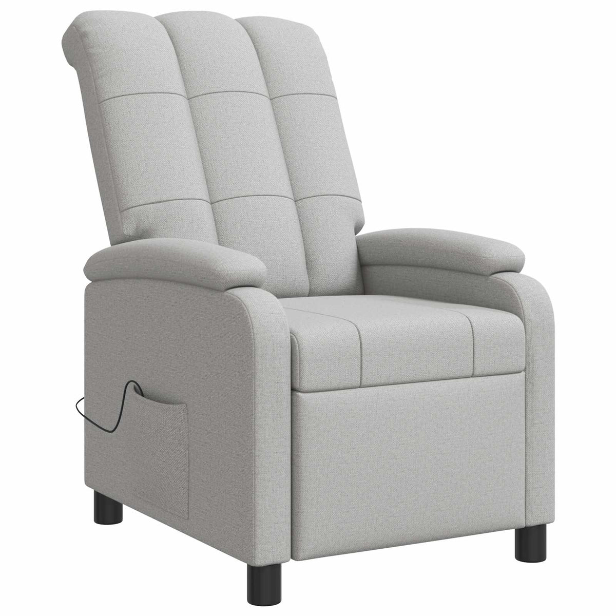 Massage Relaxsessel Wolkengrau Stoff