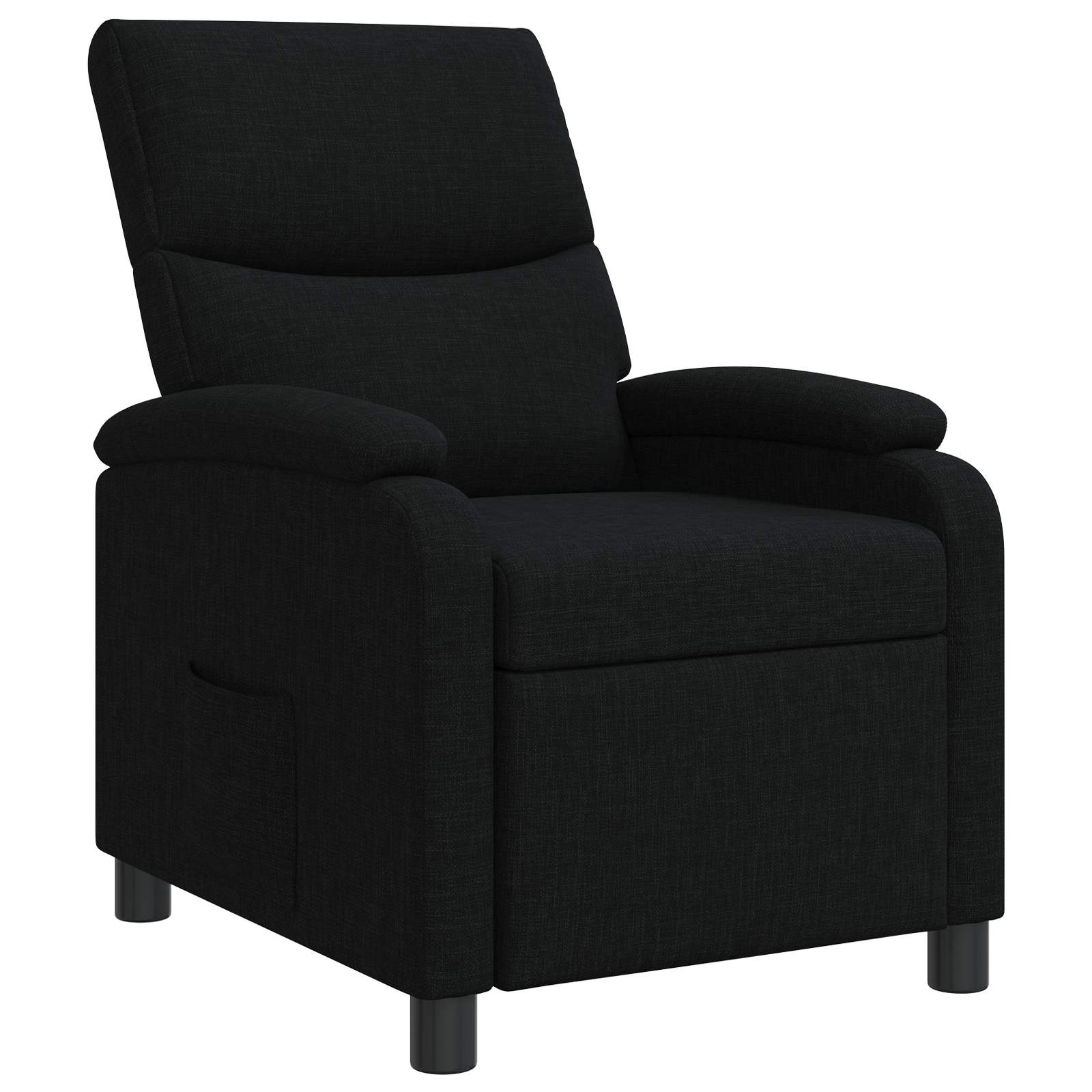 Liegesessel Schwarz Stoff