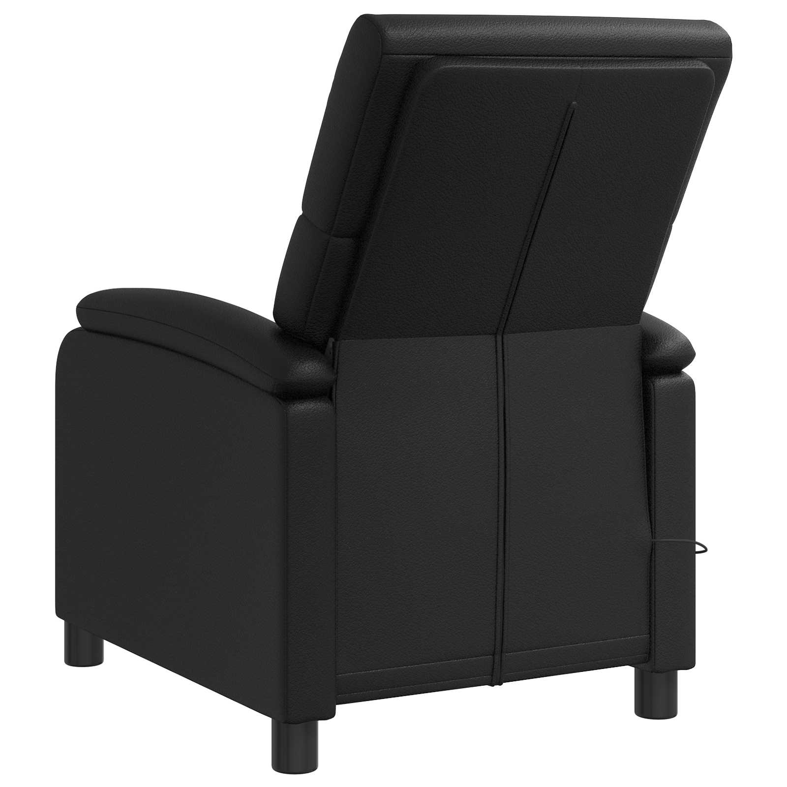 Massage Relaxsessel Schwarz Kunstleder