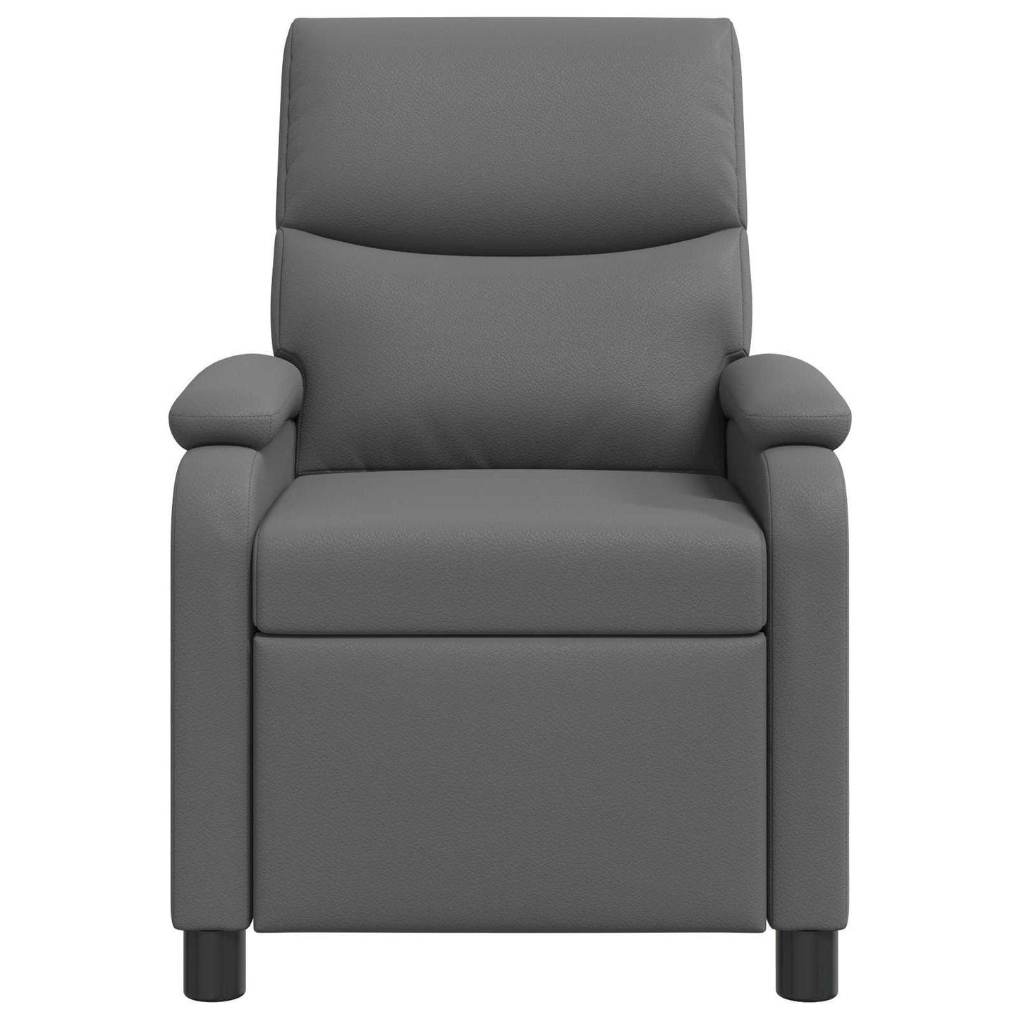 Massage Relaxsessel Grau Kunstleder