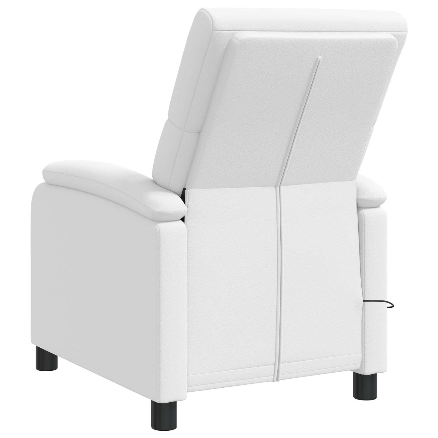 Massage Relaxsessel Weiß Kunstleder