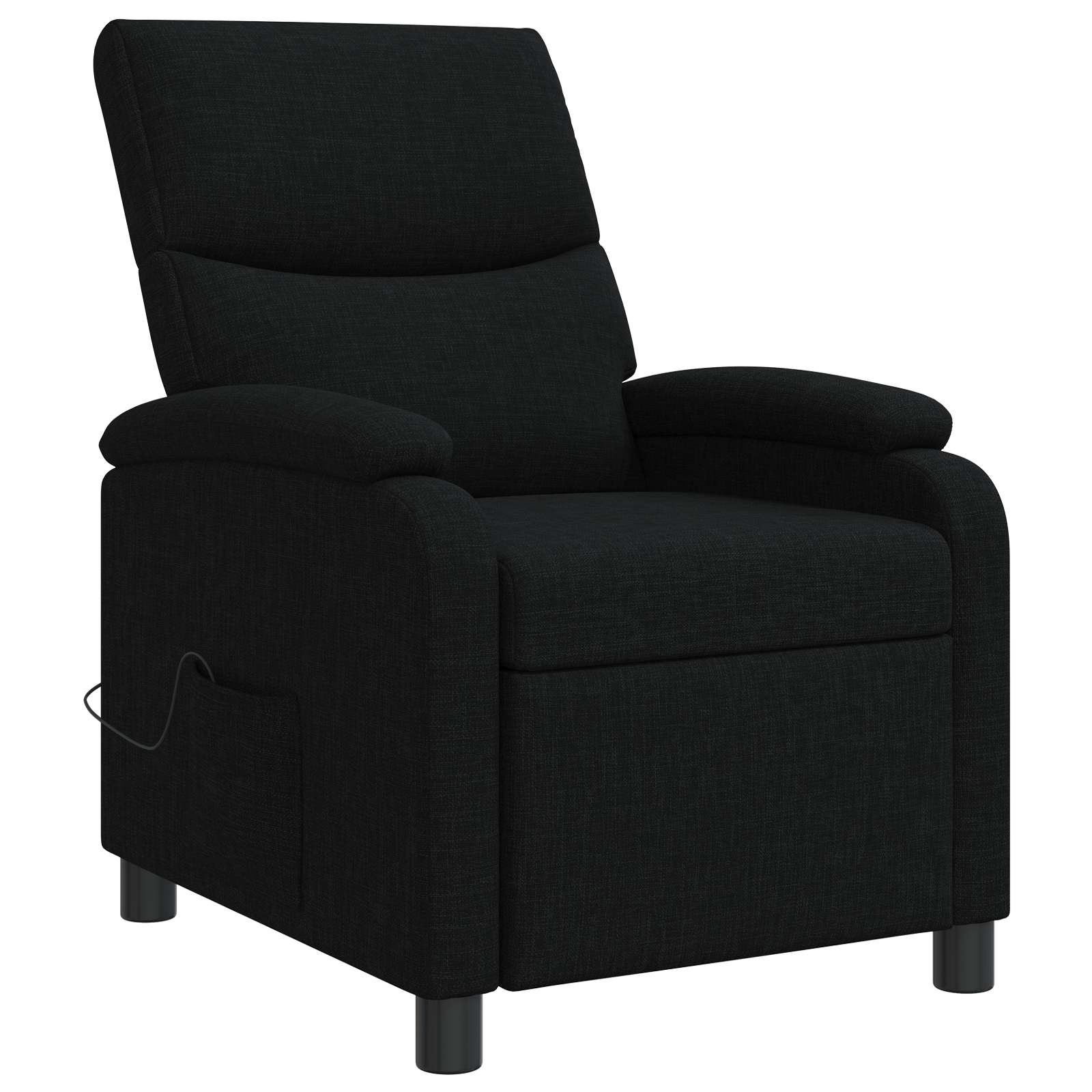 Massage Relaxsessel Schwarz Stoff