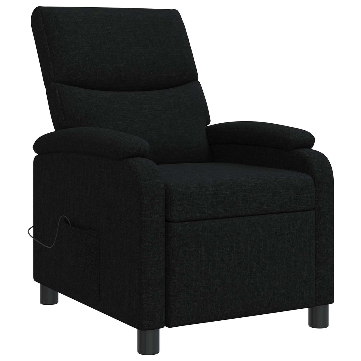 Massage Relaxsessel Schwarz Stoff