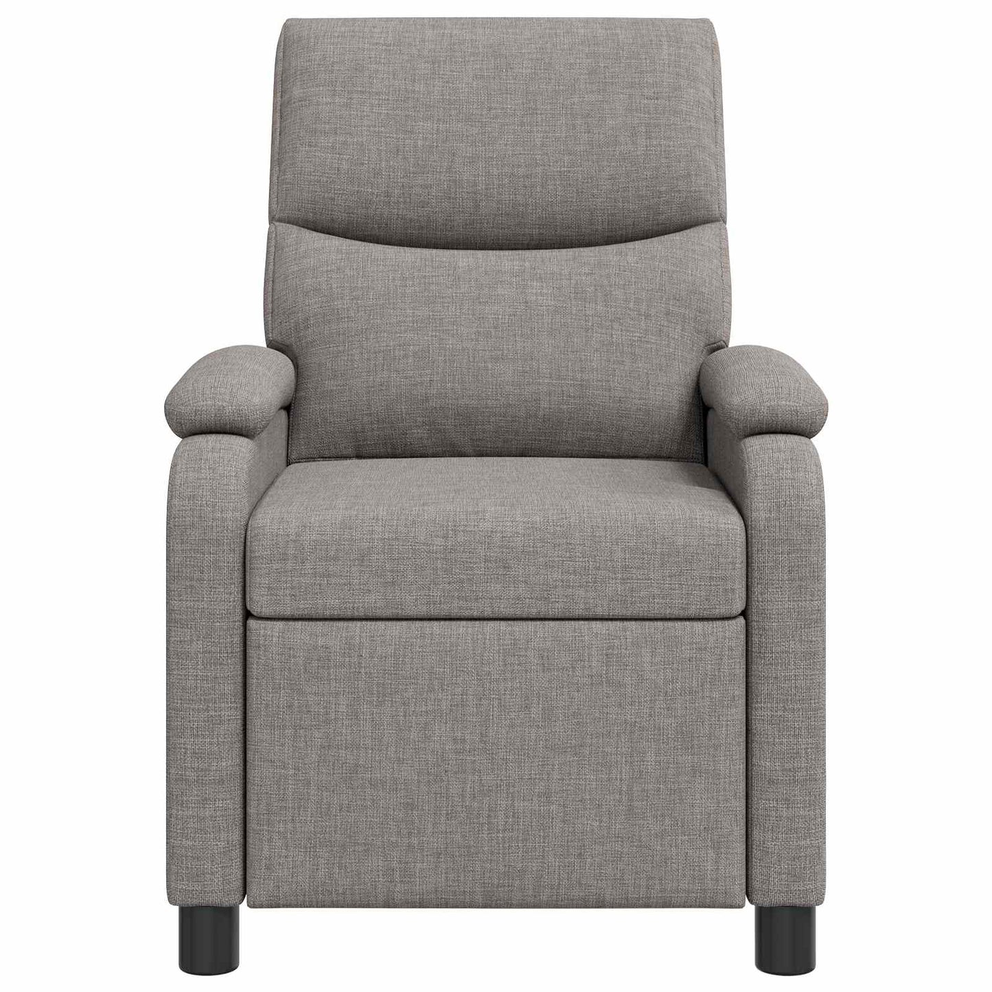 Massage Relaxsessel Taupe Stoff