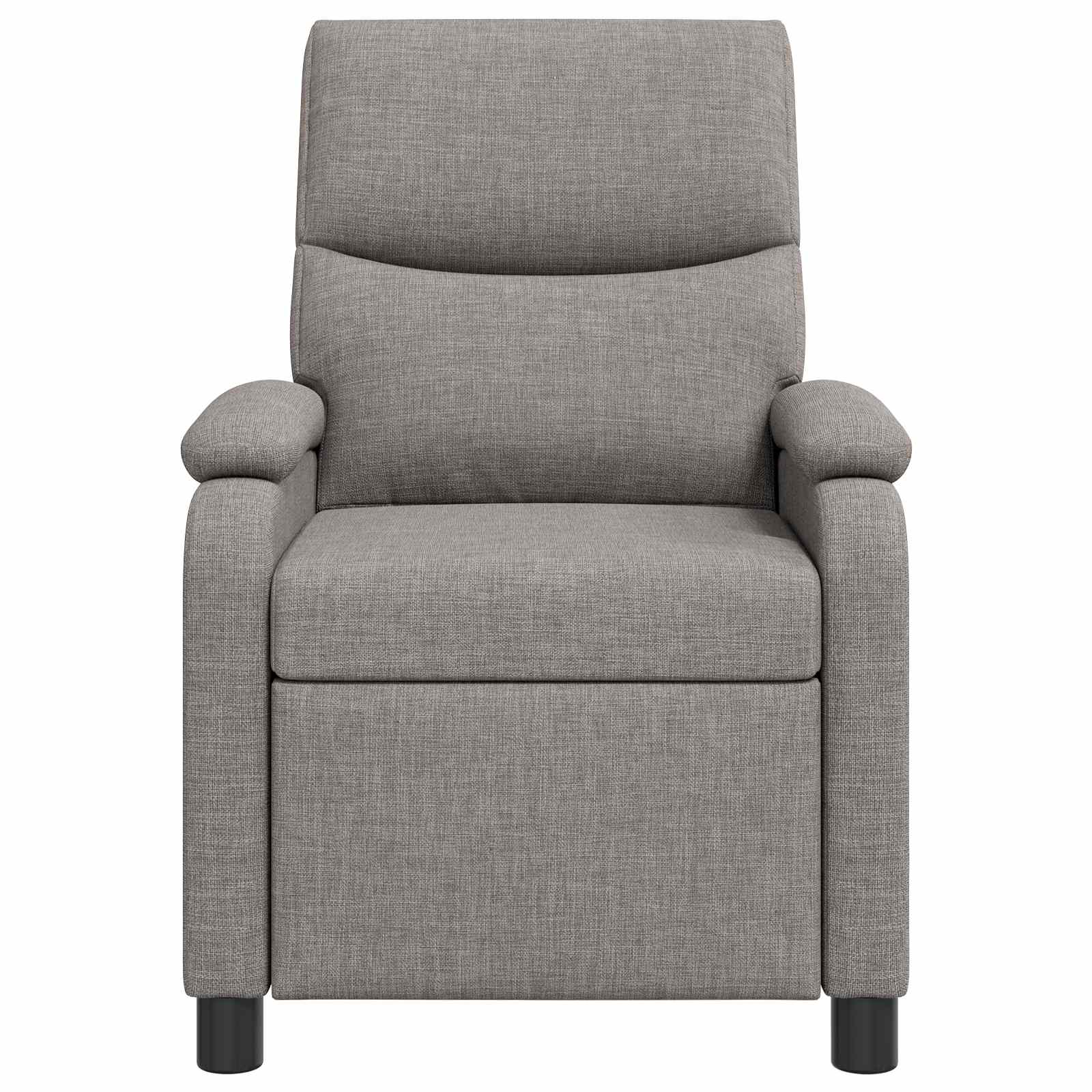 Massage Relaxsessel Taupe Stoff