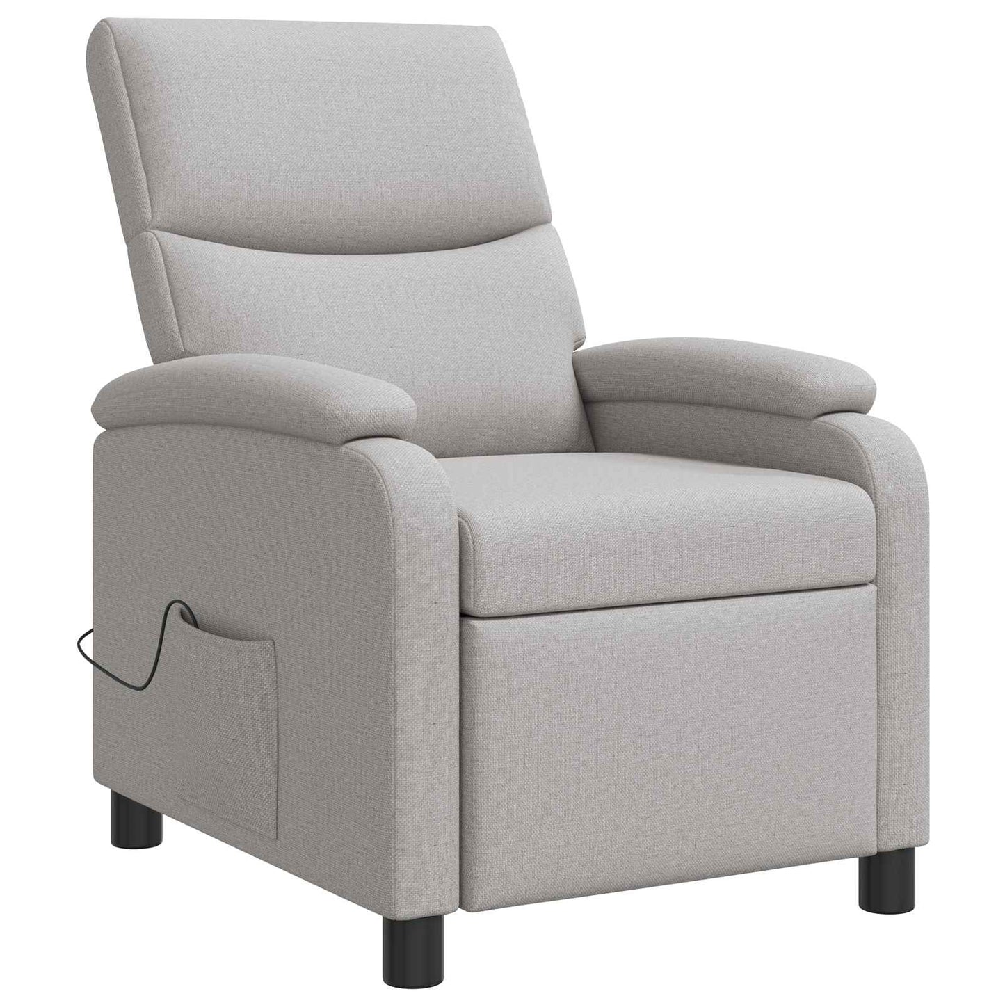 Massage Relaxsessel Wolkengrau Stoff