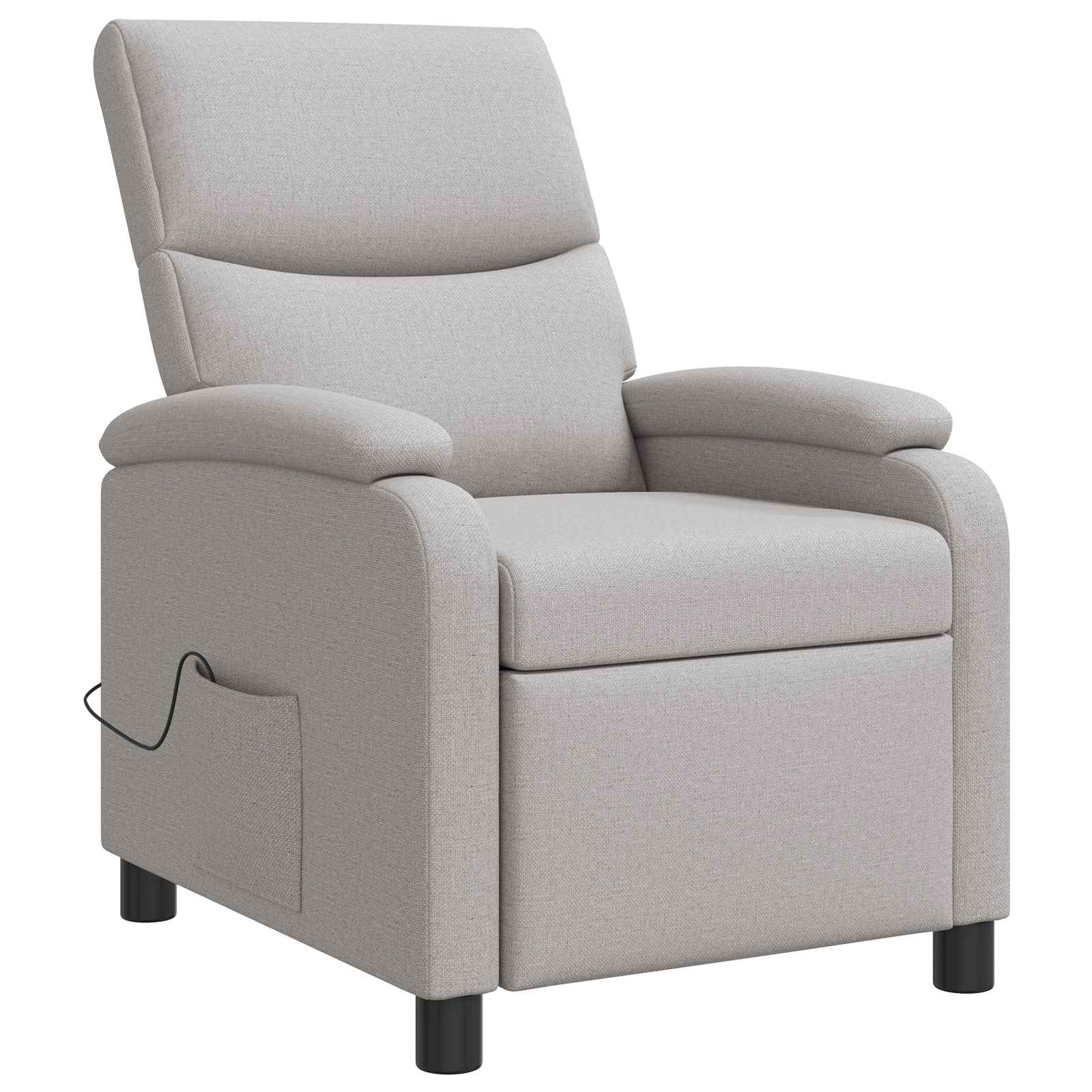 Massage Relaxsessel Wolkengrau Stoff