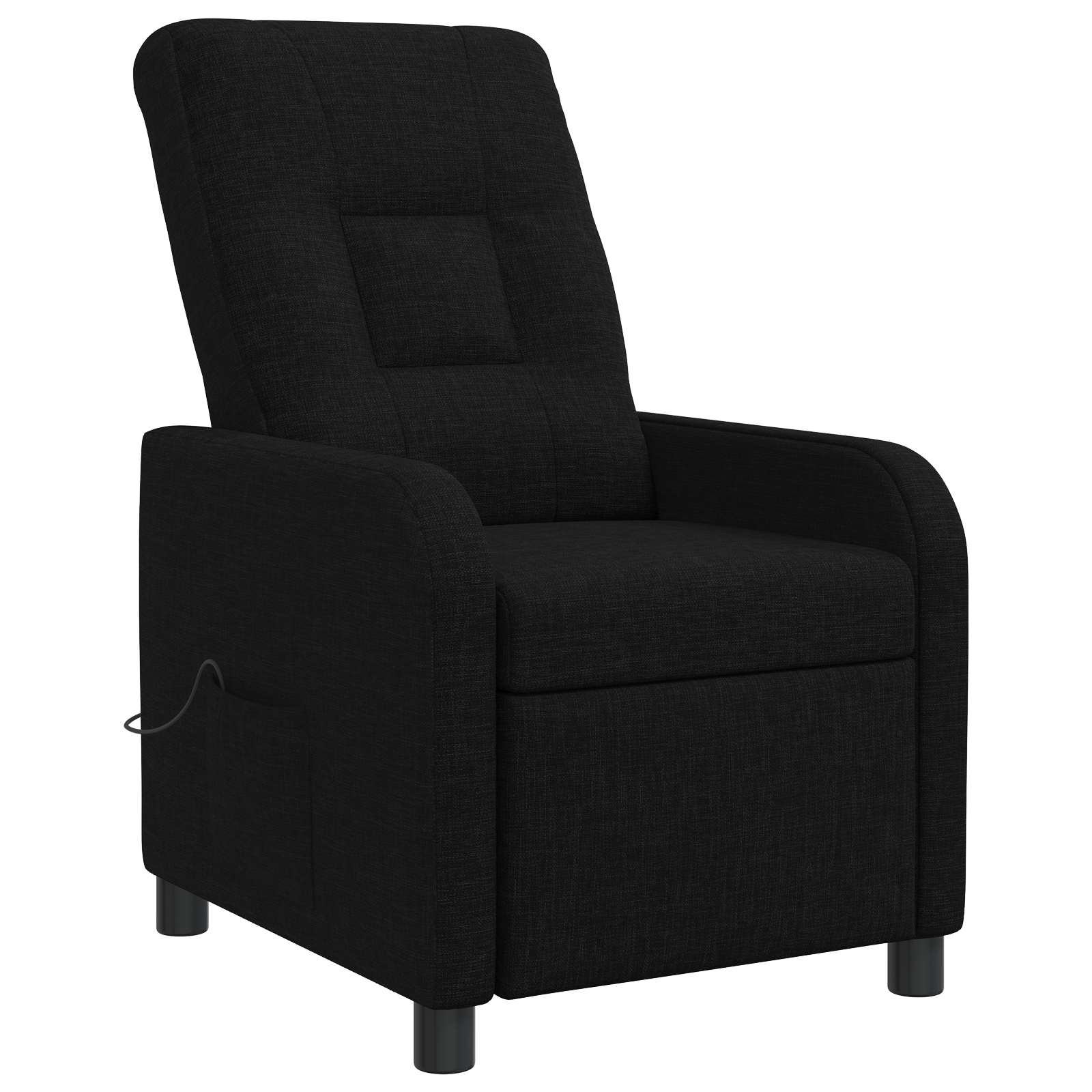 Massage Relaxsessel Schwarz Stoff