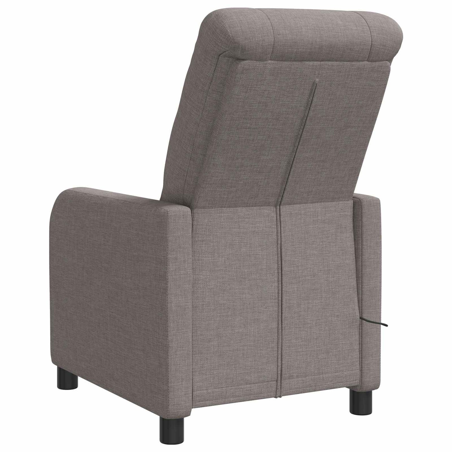 Massage Relaxsessel Taupe Stoff