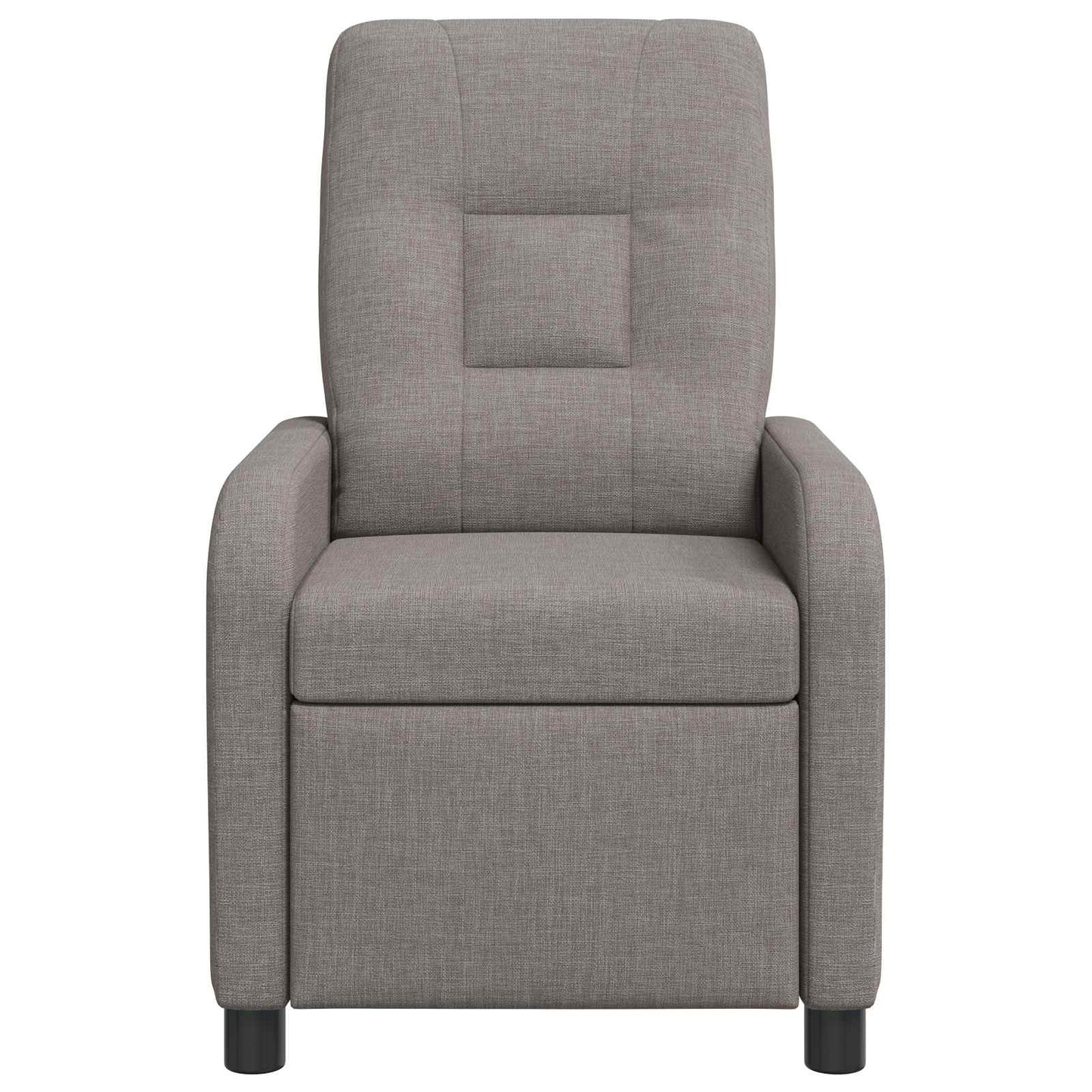 Massage Relaxsessel Taupe Stoff