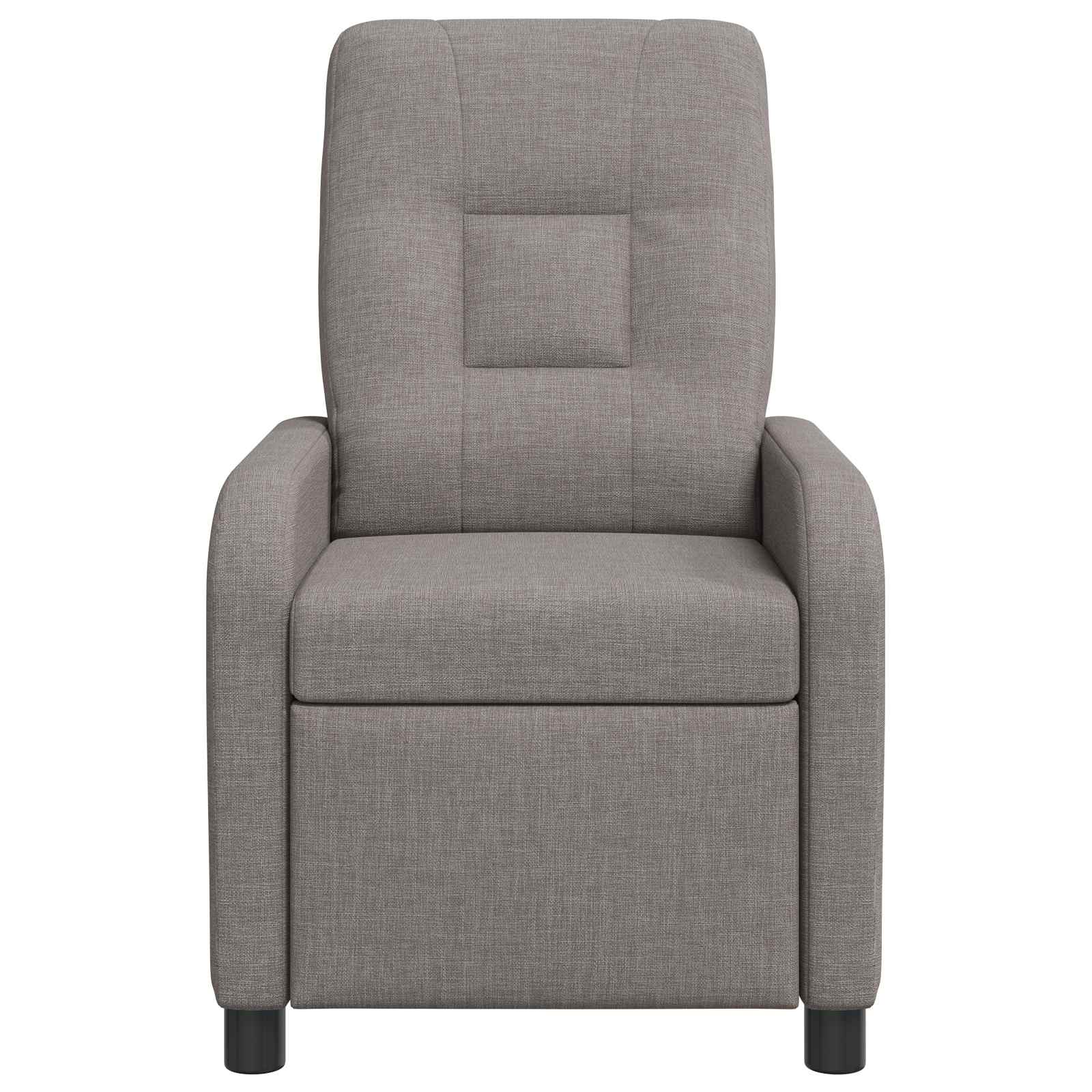 Massage Relaxsessel Taupe Stoff