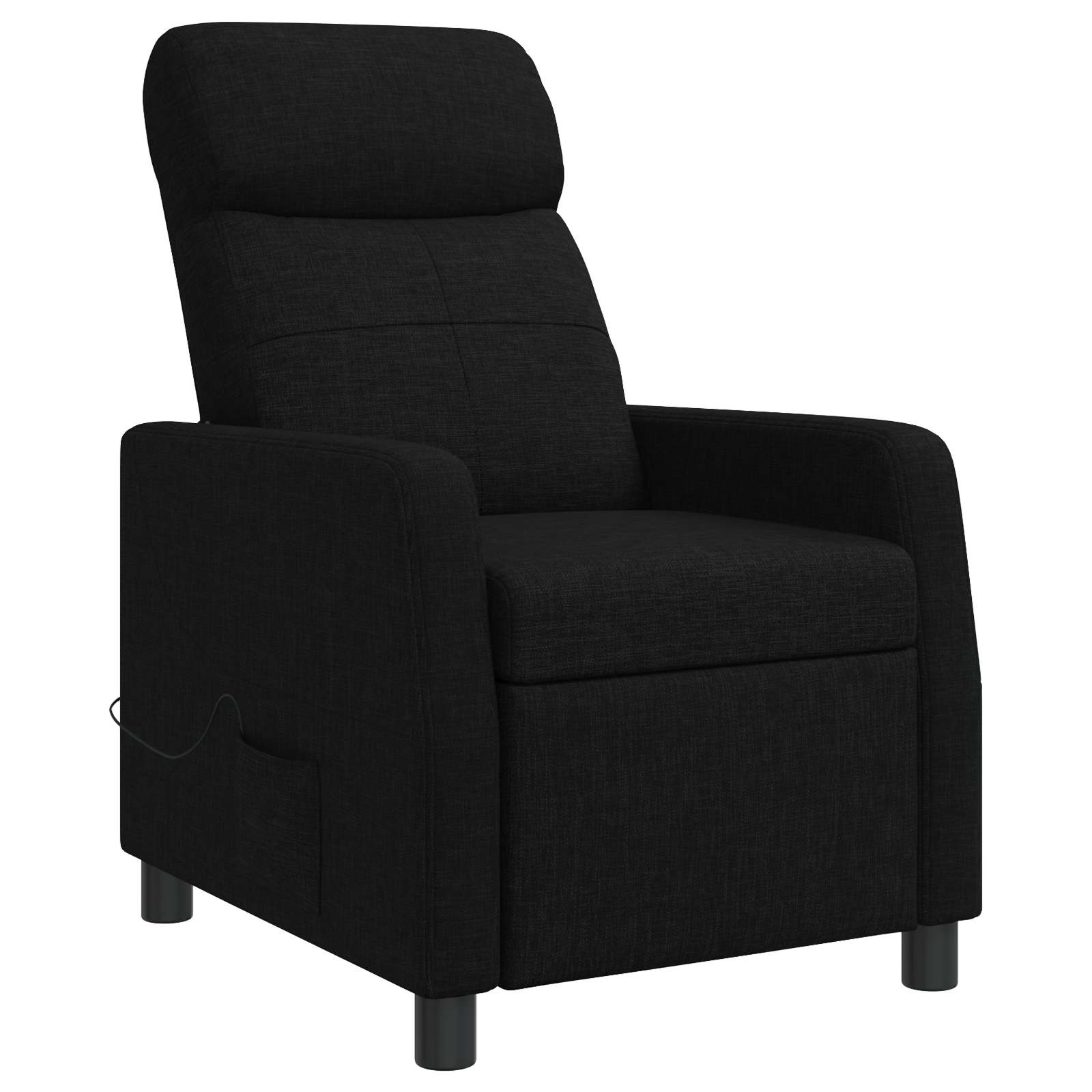 Massage Relaxsessel Schwarz Stoff