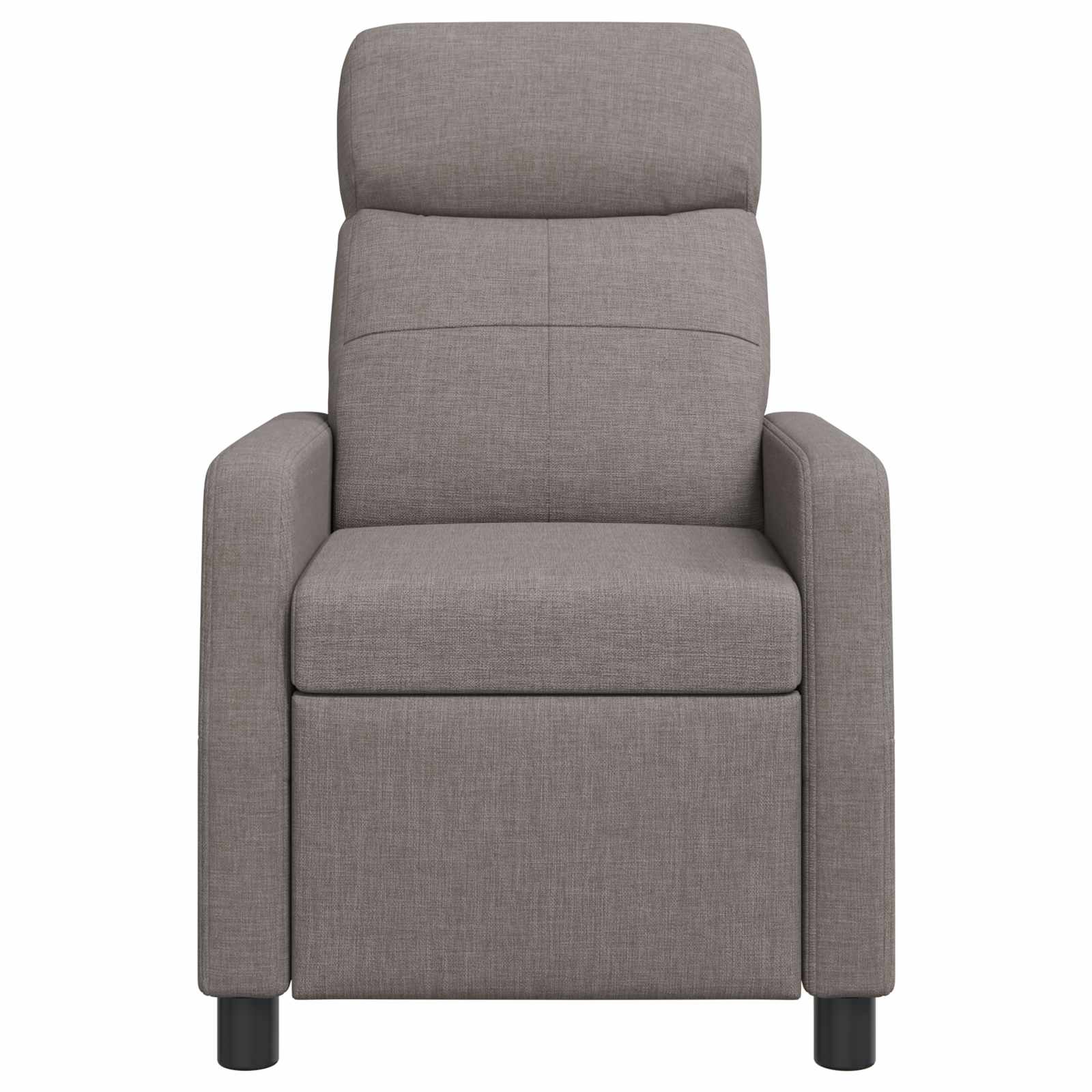 Massage Relaxsessel Taupe Stoff