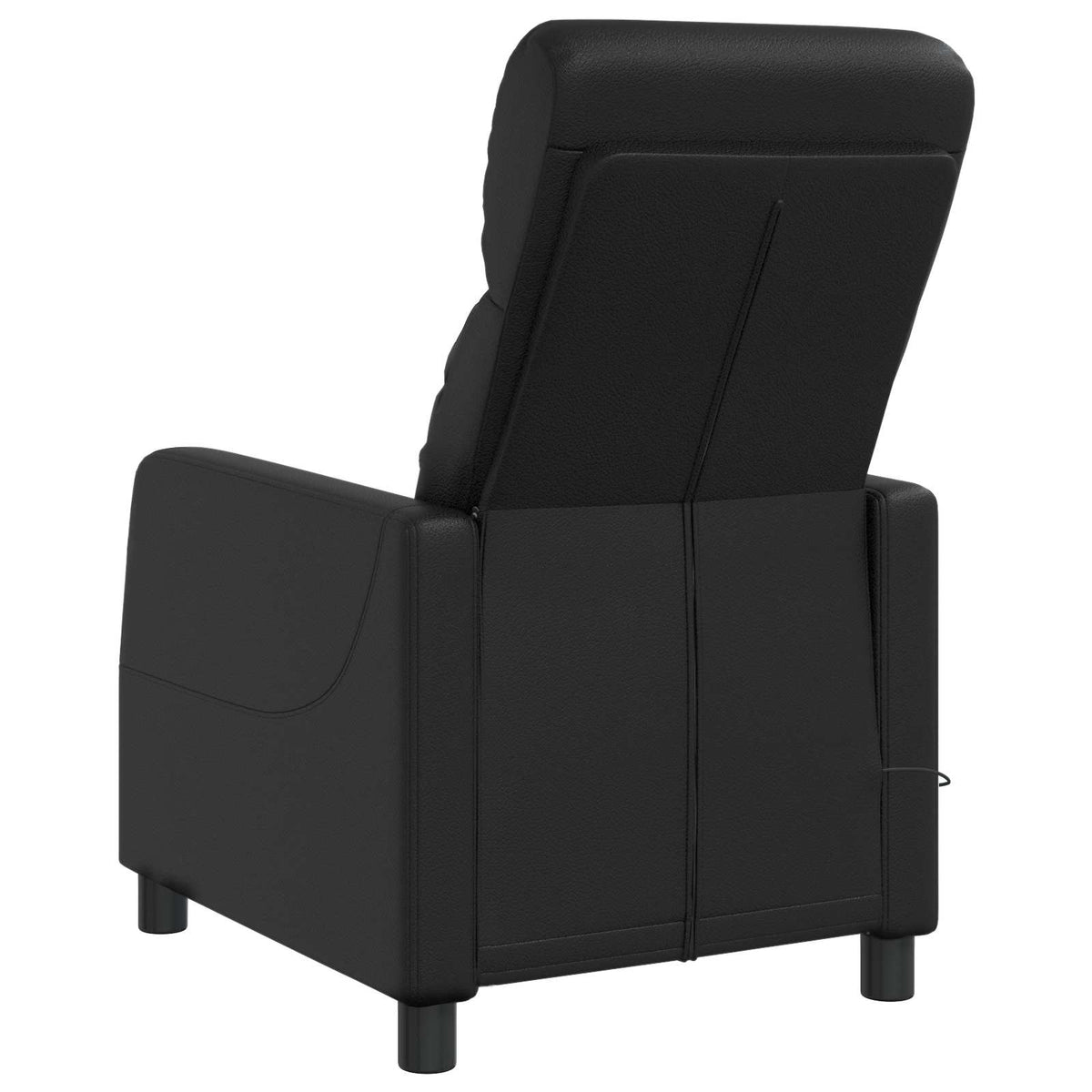 Massage Relaxsessel Schwarz Kunstleder