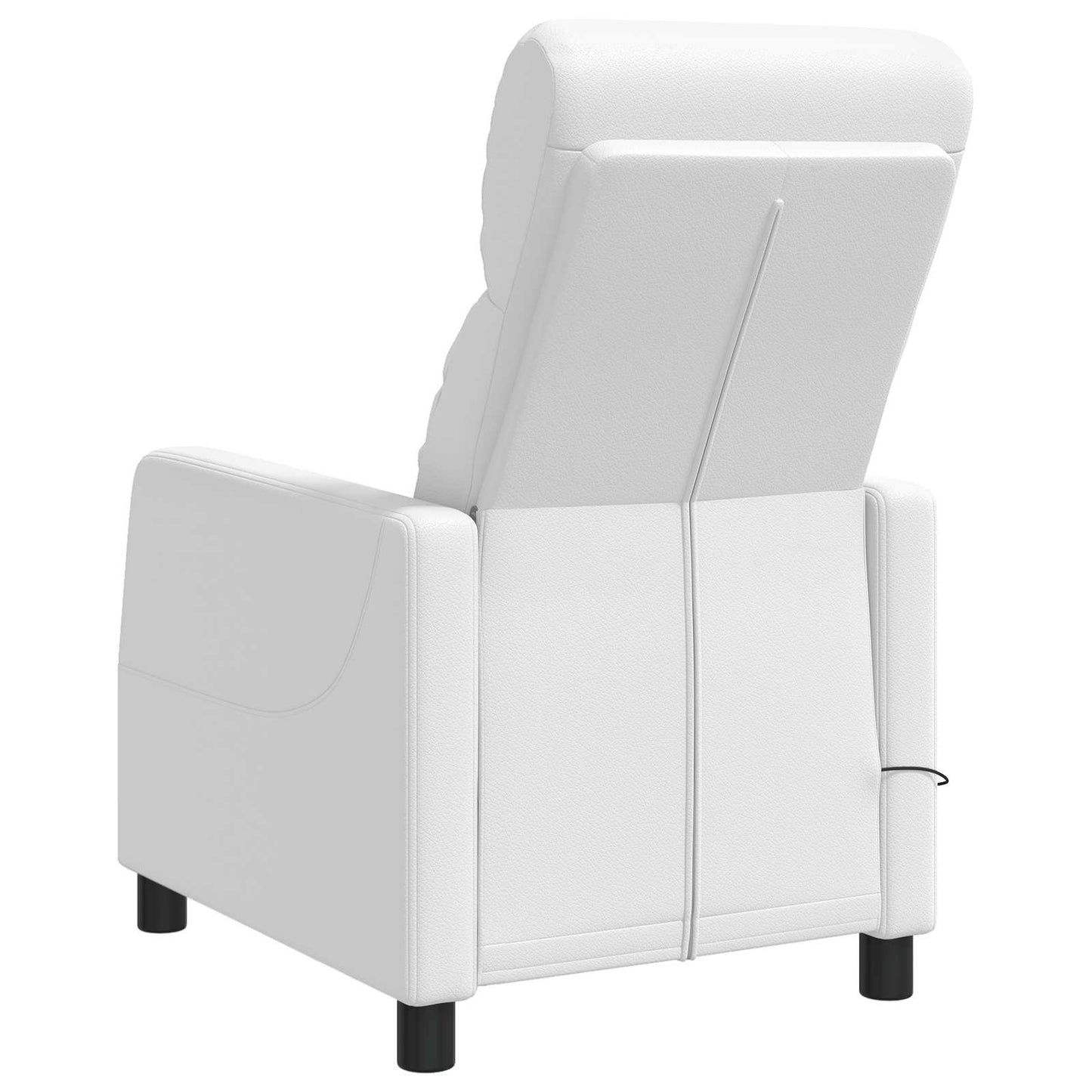 Massage Relaxsessel Weiß Kunstleder