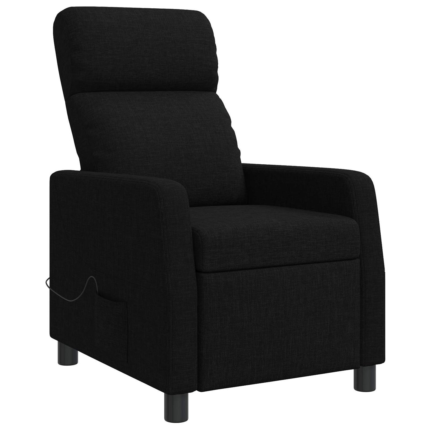 Massage Relaxsessel Schwarz Stoff