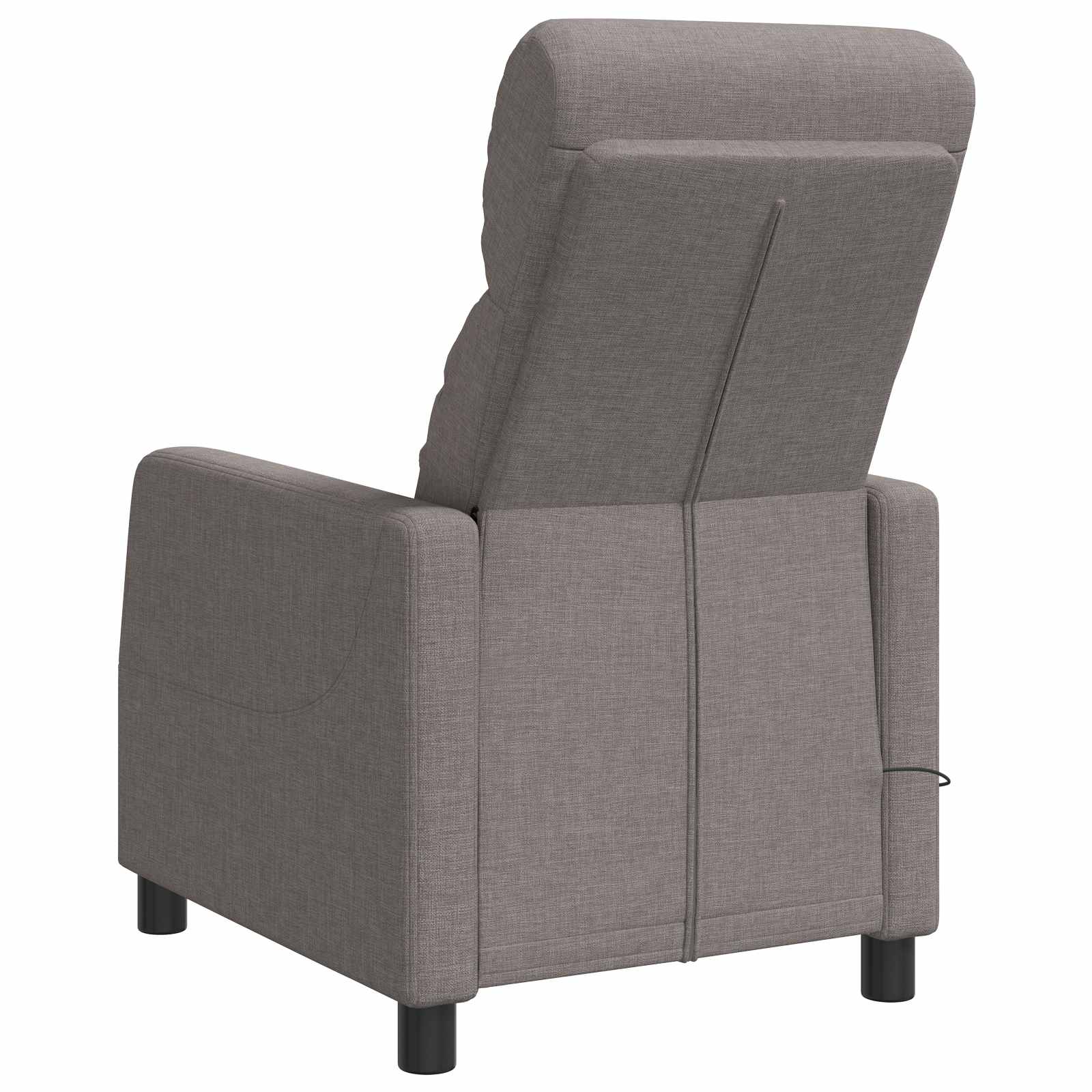 Massage Relaxsessel Taupe Stoff