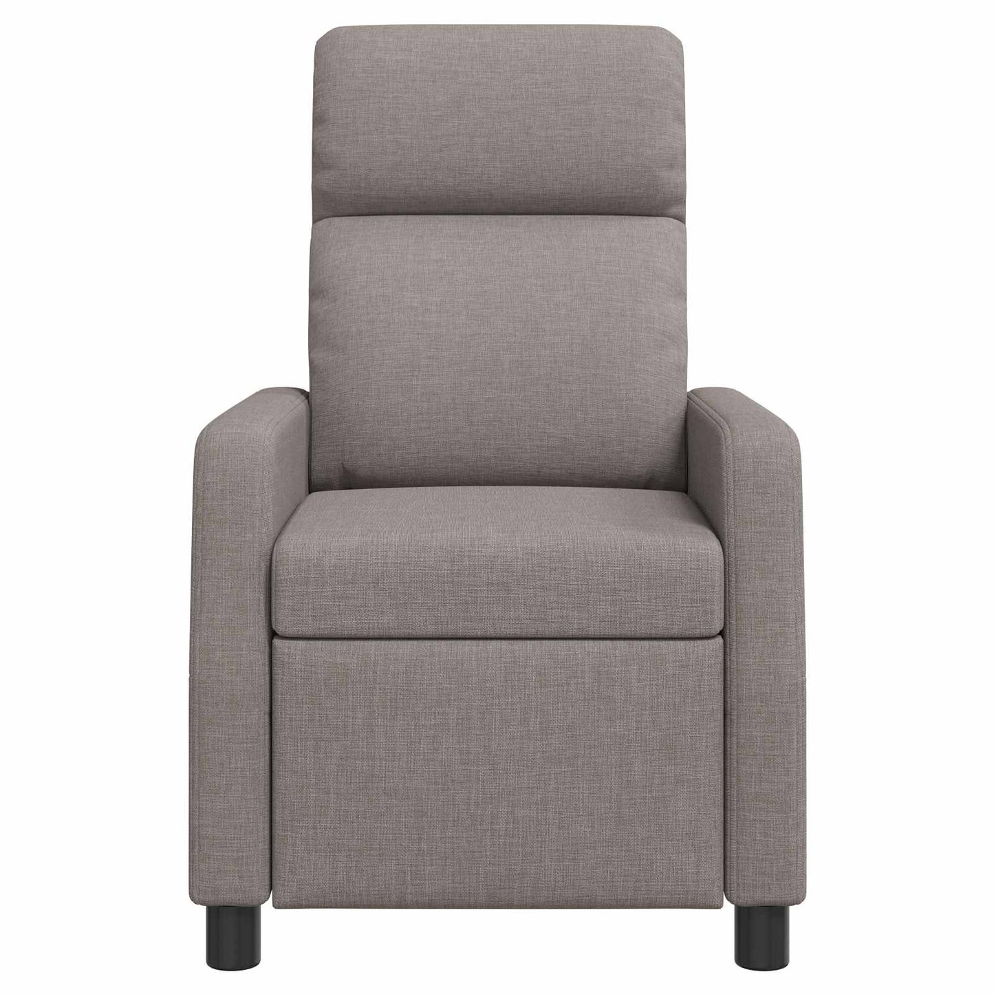Massage Relaxsessel Taupe Stoff