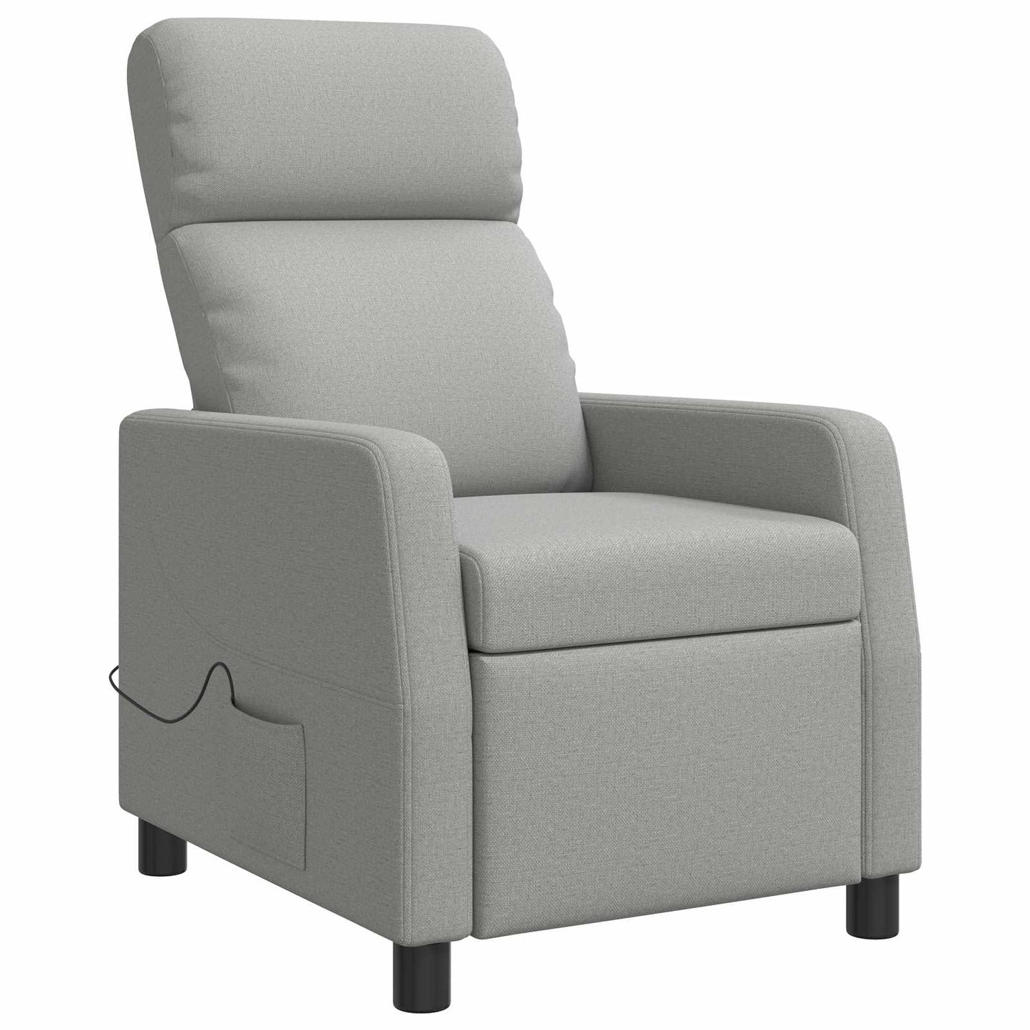 Massage Relaxsessel Wolkengrau Stoff