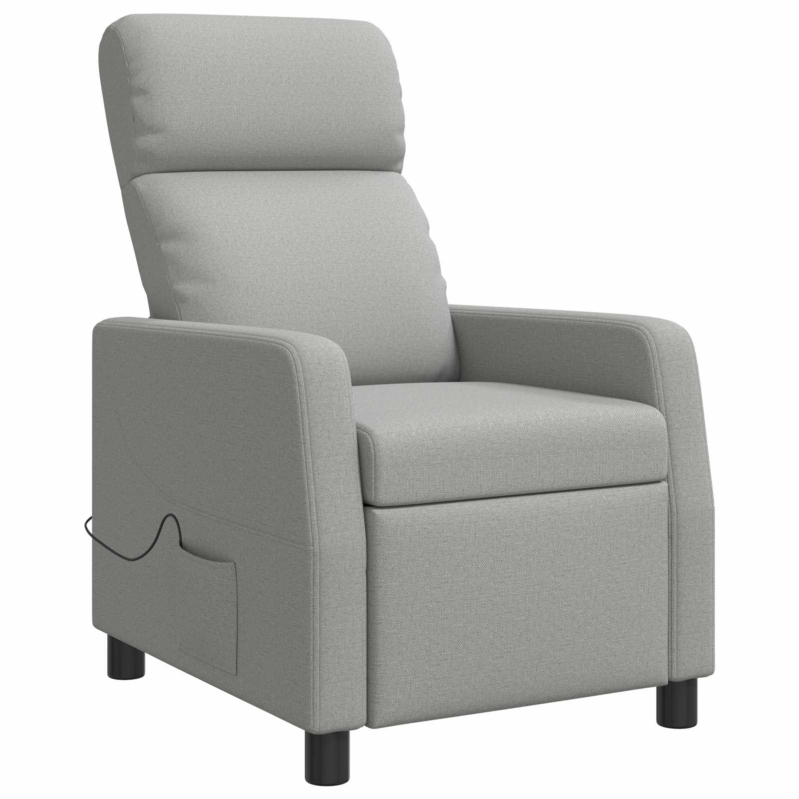 Massage Relaxsessel Wolkengrau Stoff