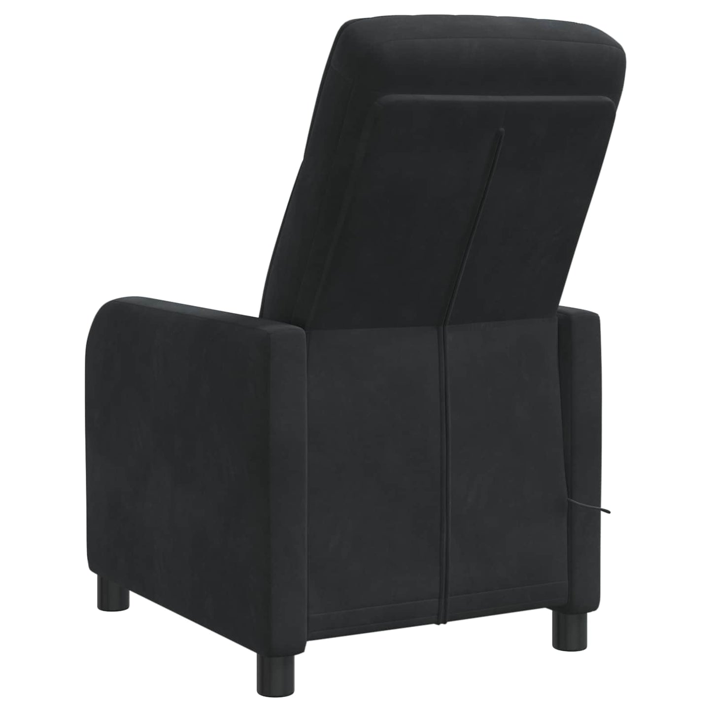 Massage Relaxsessel Schwarz Samt (V)