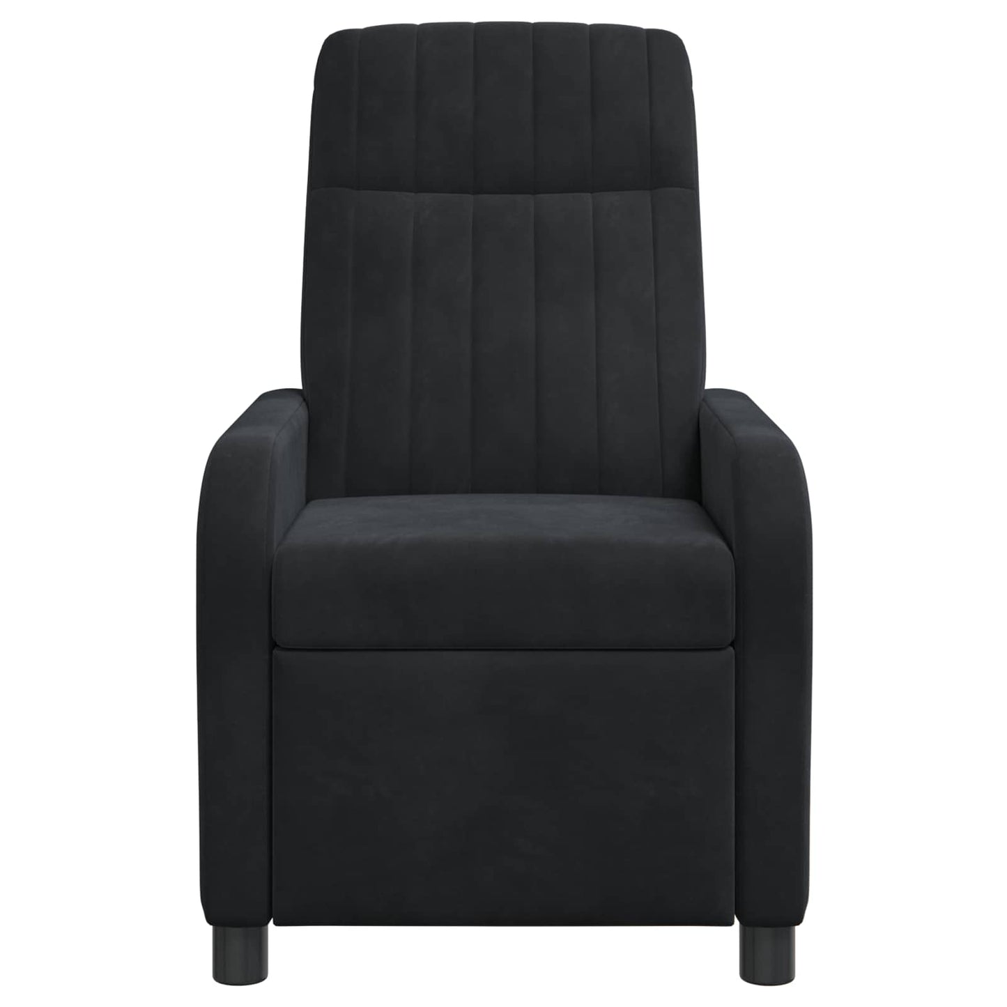 Massage Relaxsessel Schwarz Samt (V)