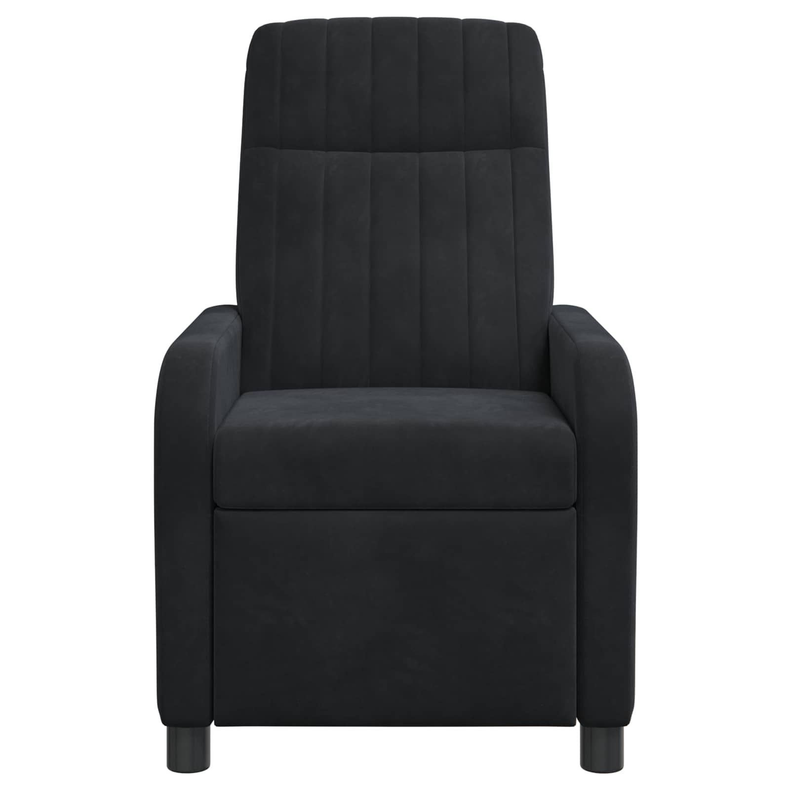 Massage Relaxsessel Schwarz Samt (V)