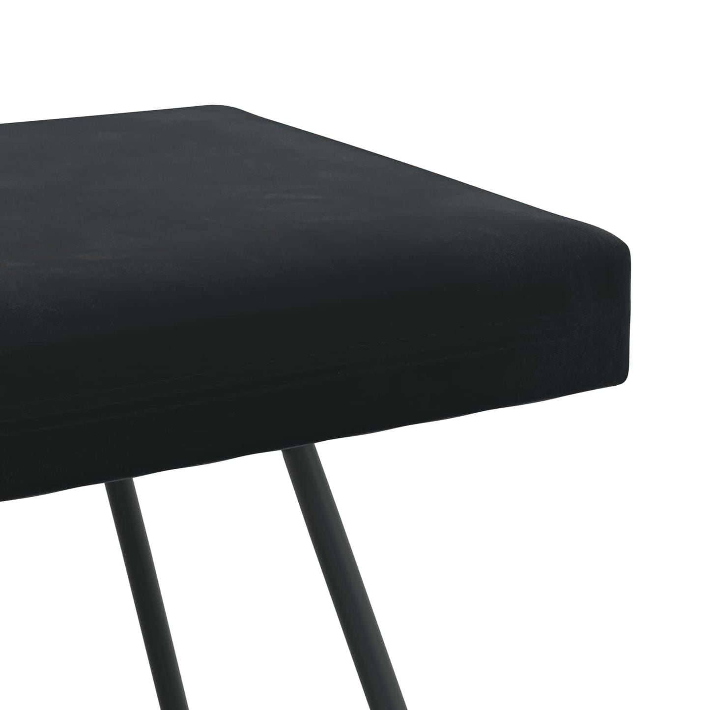 Bank Schwarz 110 x 40 x 45 cm Samt