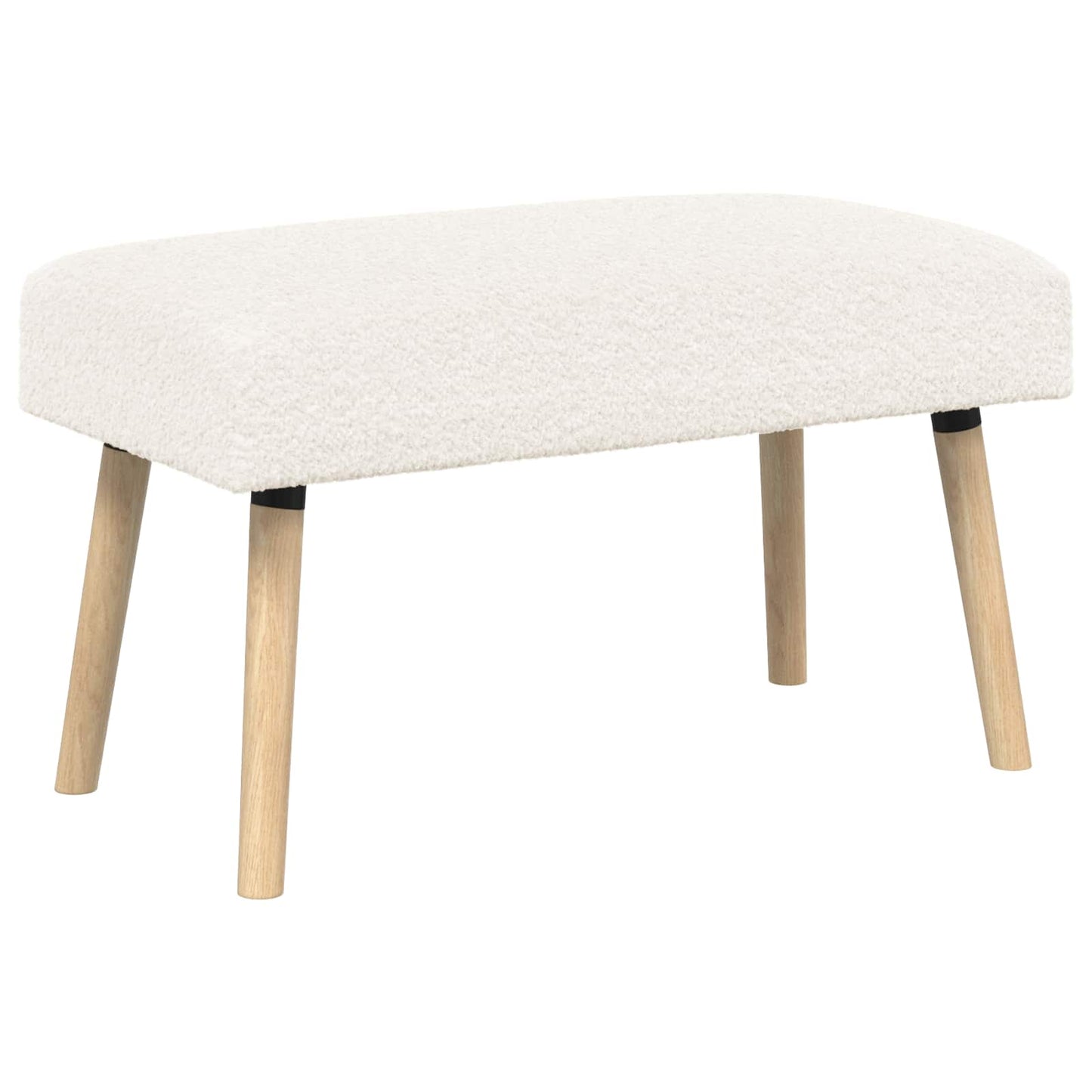 Bank Uni Creme 80 x 40 x 46 cm Bouclé