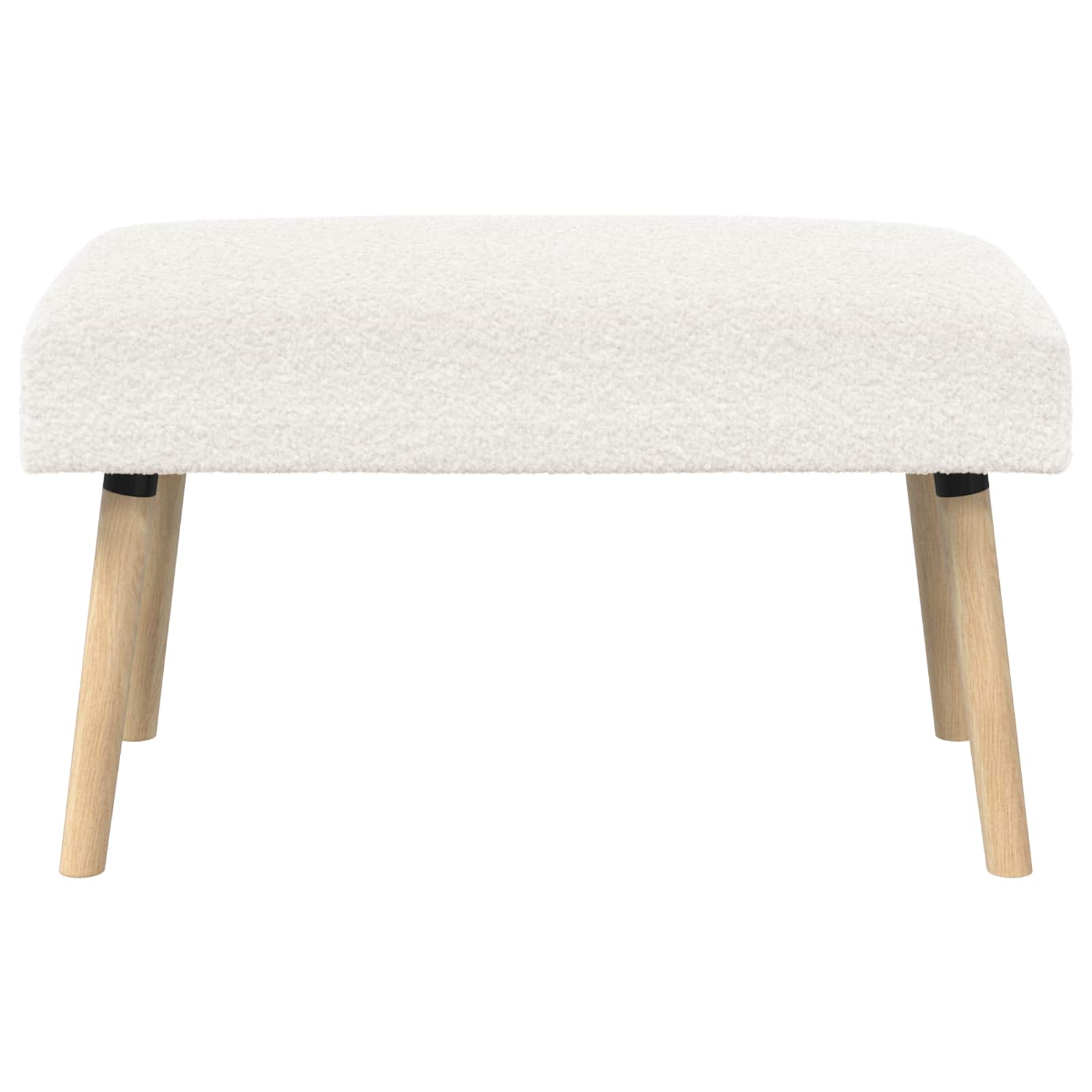 Bank Uni Creme 80 x 40 x 46 cm Bouclé