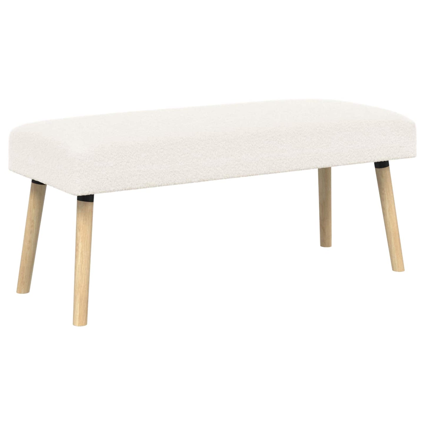 Bank Uni Creme 110 x 40 x 46 cm Bouclé