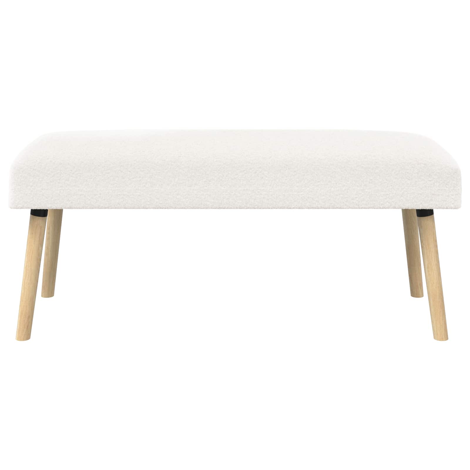 Bank Uni Creme 110 x 40 x 46 cm Bouclé