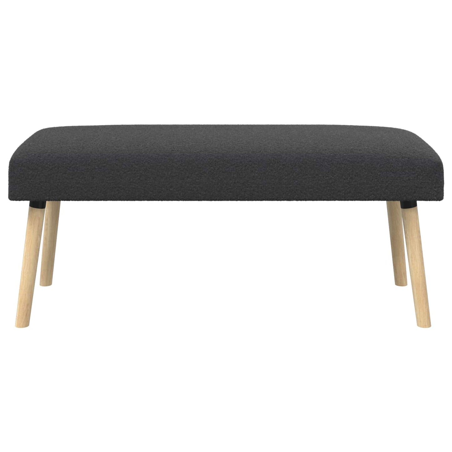 Bank Uni Dunkelgrau 110 x 40 x 46 cm Bouclé