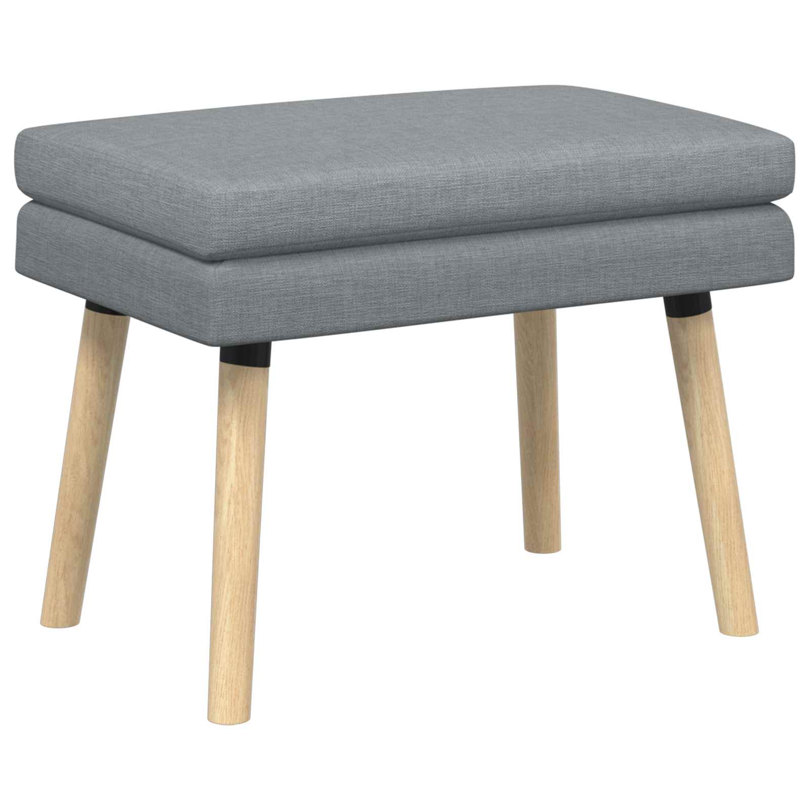 Doppellagige Bank Hellgrau 60 x 40 x 46 cm Stoff