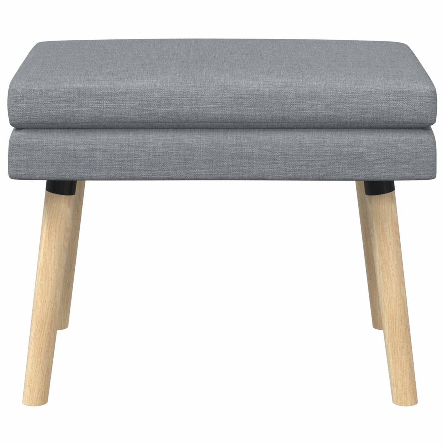 Doppellagige Bank Hellgrau 60 x 40 x 46 cm Stoff