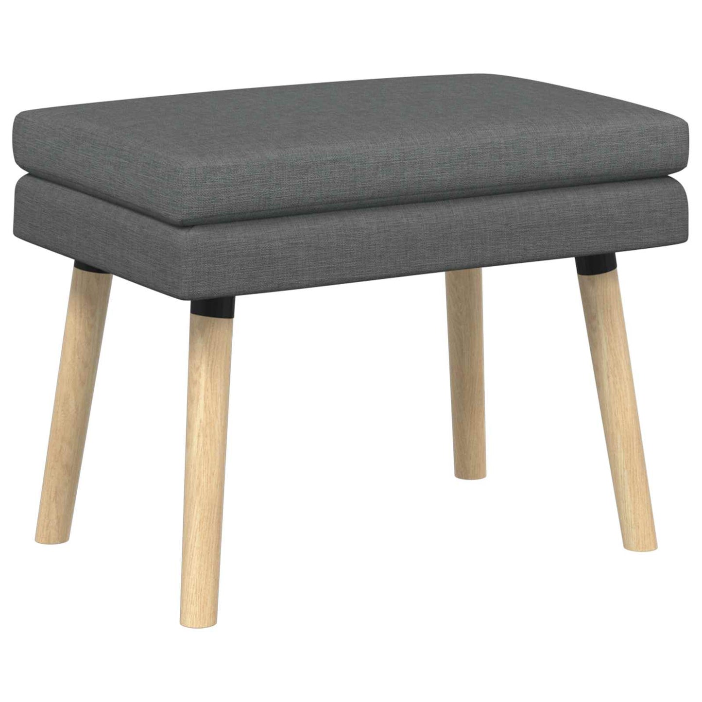 Doppellagige Bank Dunkelgrau 60 x 40 x 46 cm Stoff
