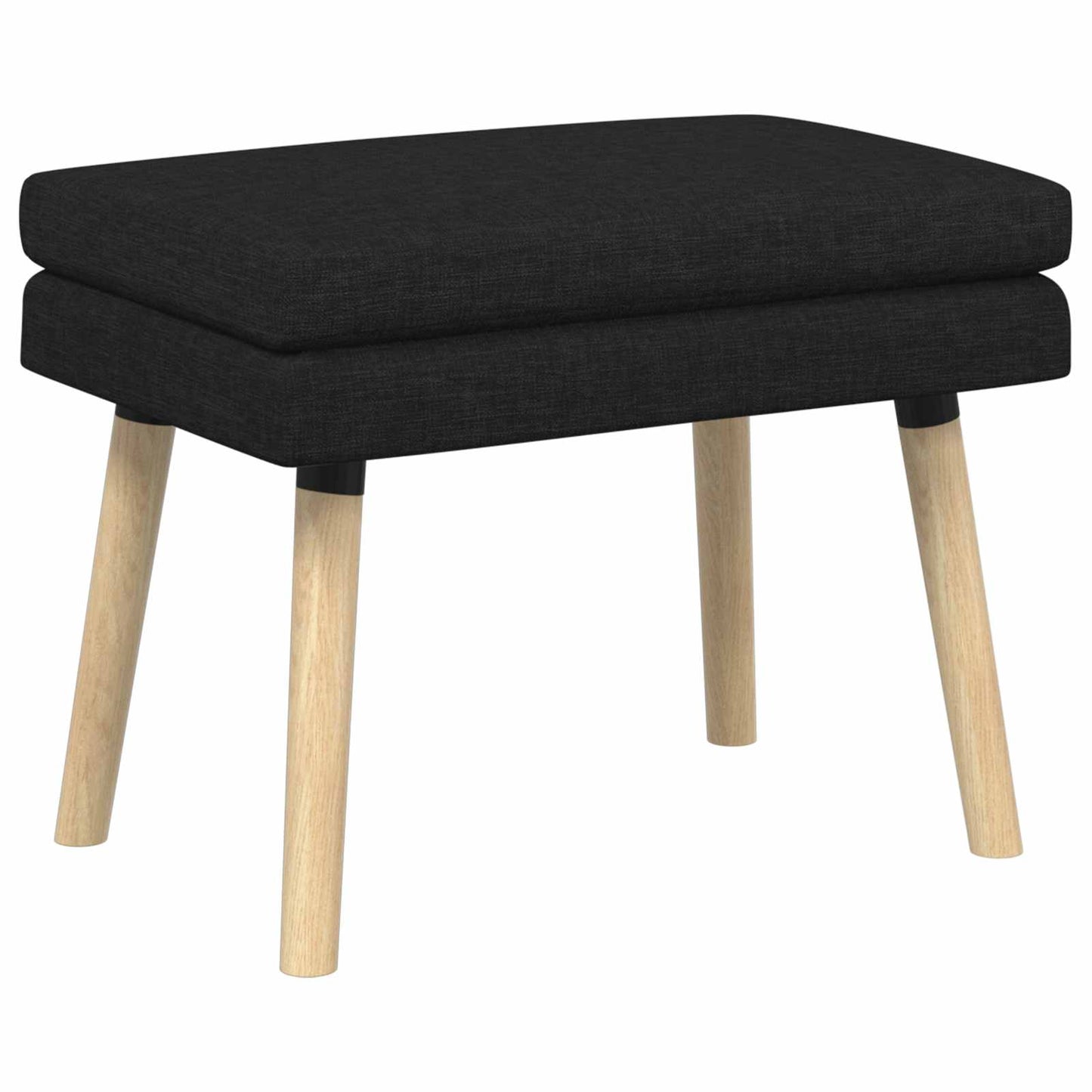 Doppellagige Bank Schwarz 60 x 40 x 46 cm Stoff