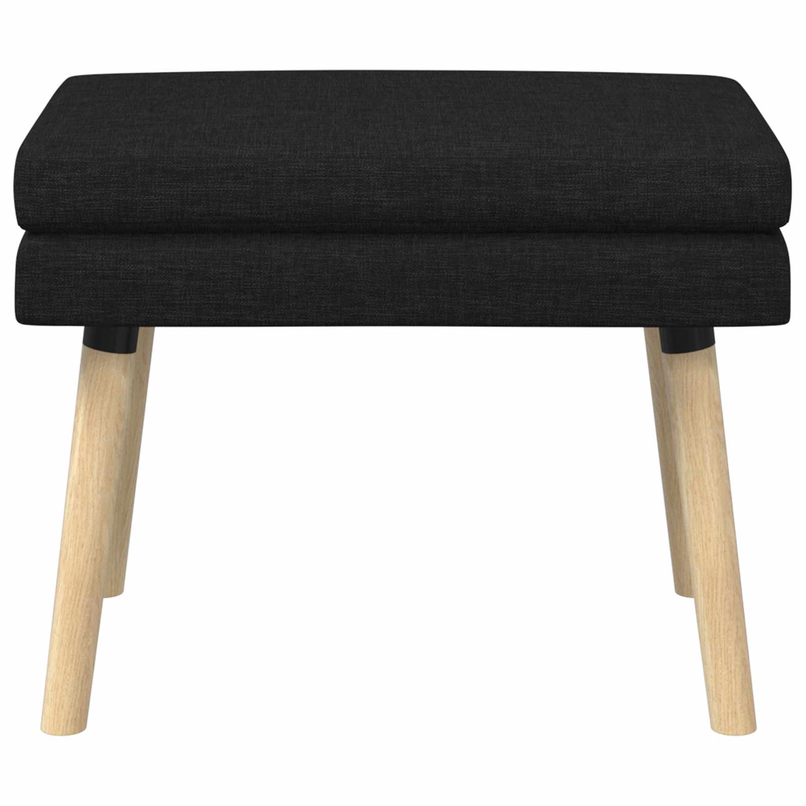Doppellagige Bank Schwarz 60 x 40 x 46 cm Stoff
