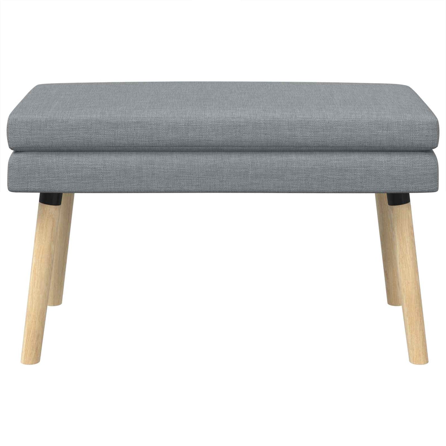 Doppellagige Bank Hellgrau 80 x 40 x 47 cm Stoff