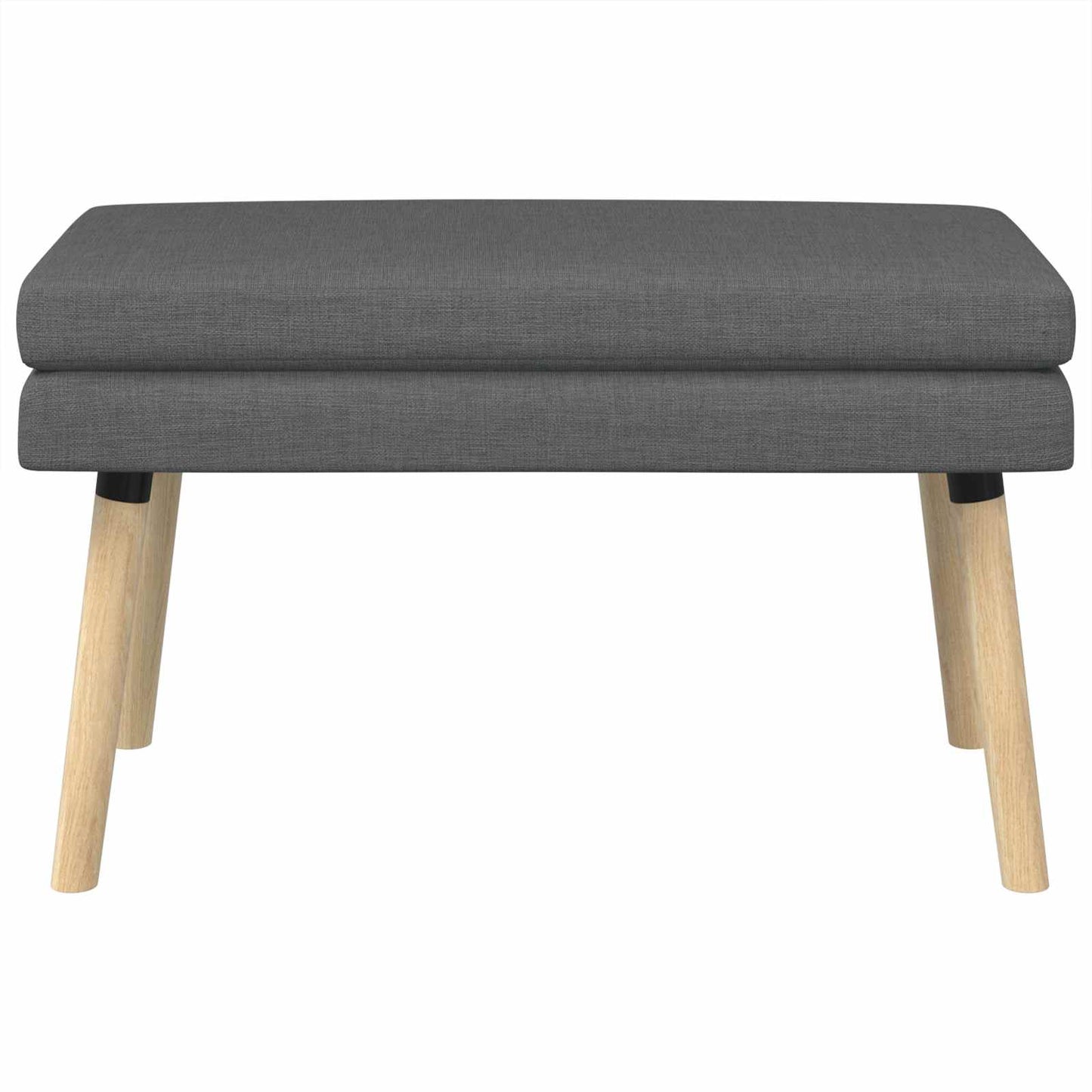 Doppellagige Bank Dunkelgrau 80 x 40 x 47 cm Stoff