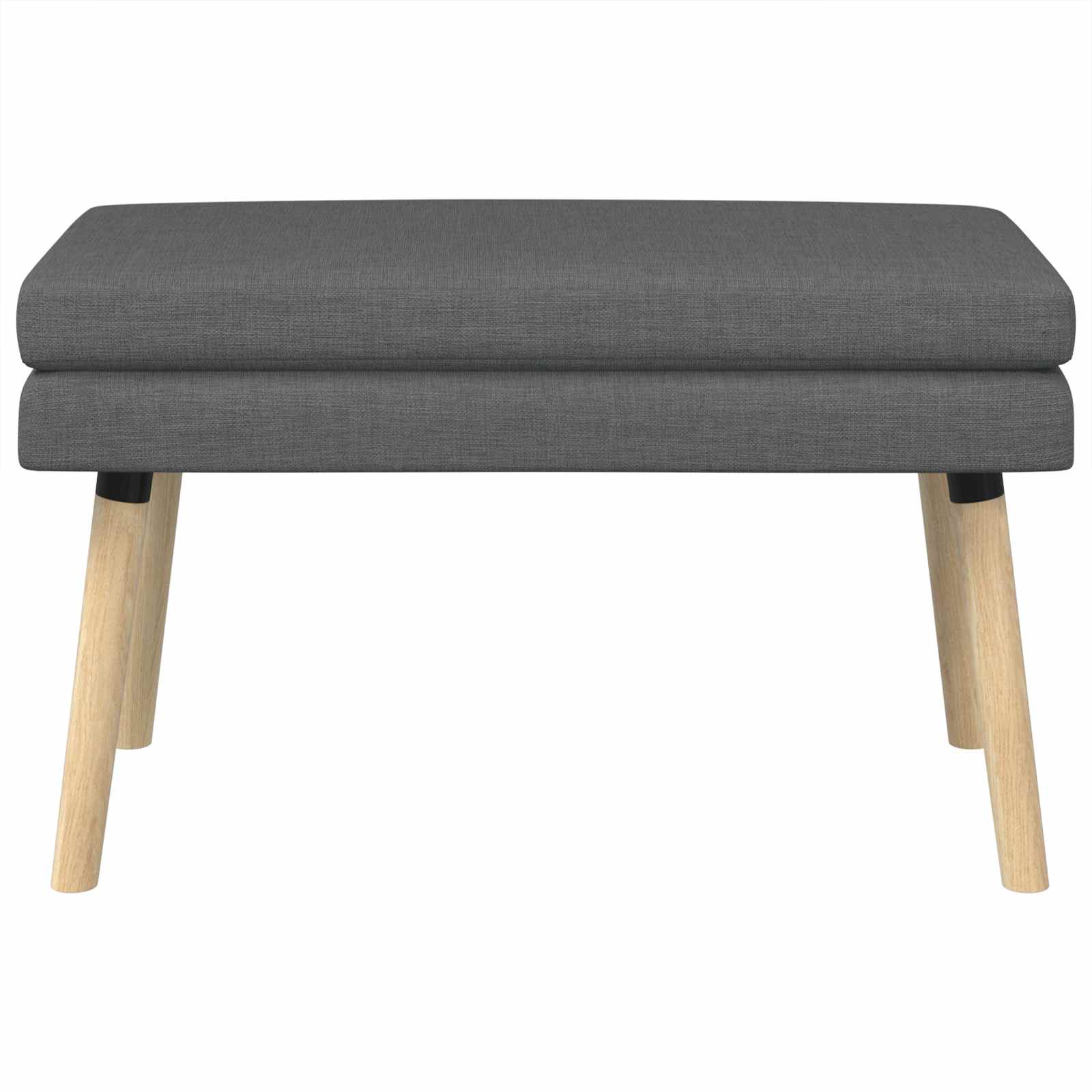 Doppellagige Bank Dunkelgrau 80 x 40 x 47 cm Stoff