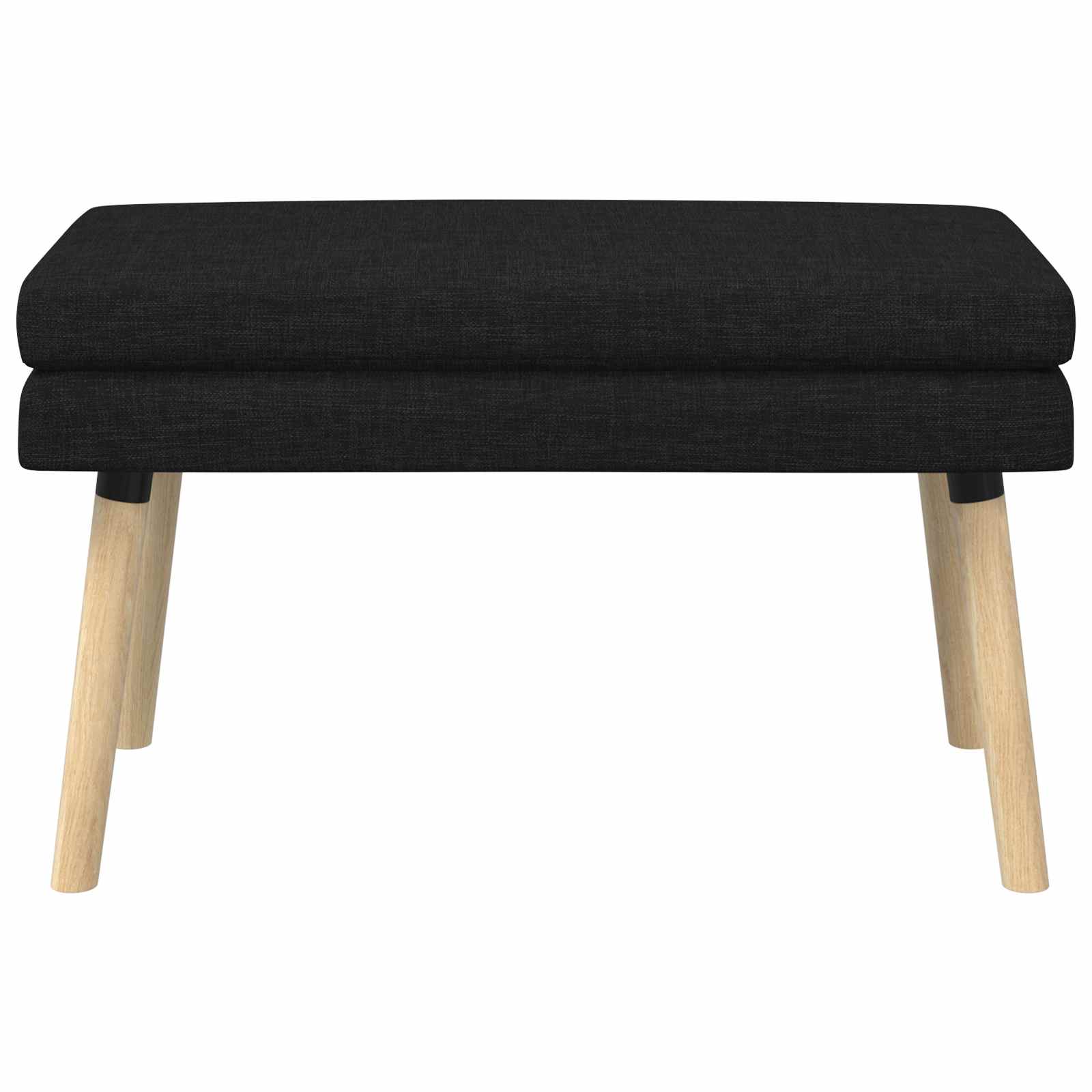 Doppellagige Bank Schwarz 80 x 40 x 47 cm Stoff