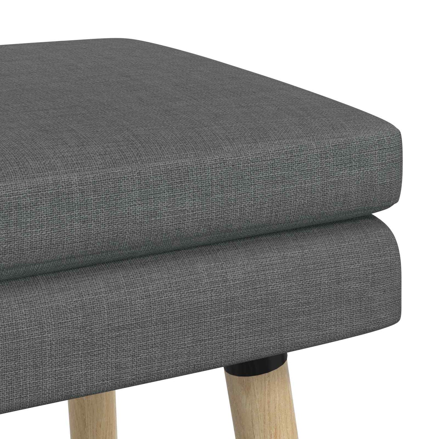 Doppellagige Bank Dunkelgrau 110 x 40 x 47 cm Stoff