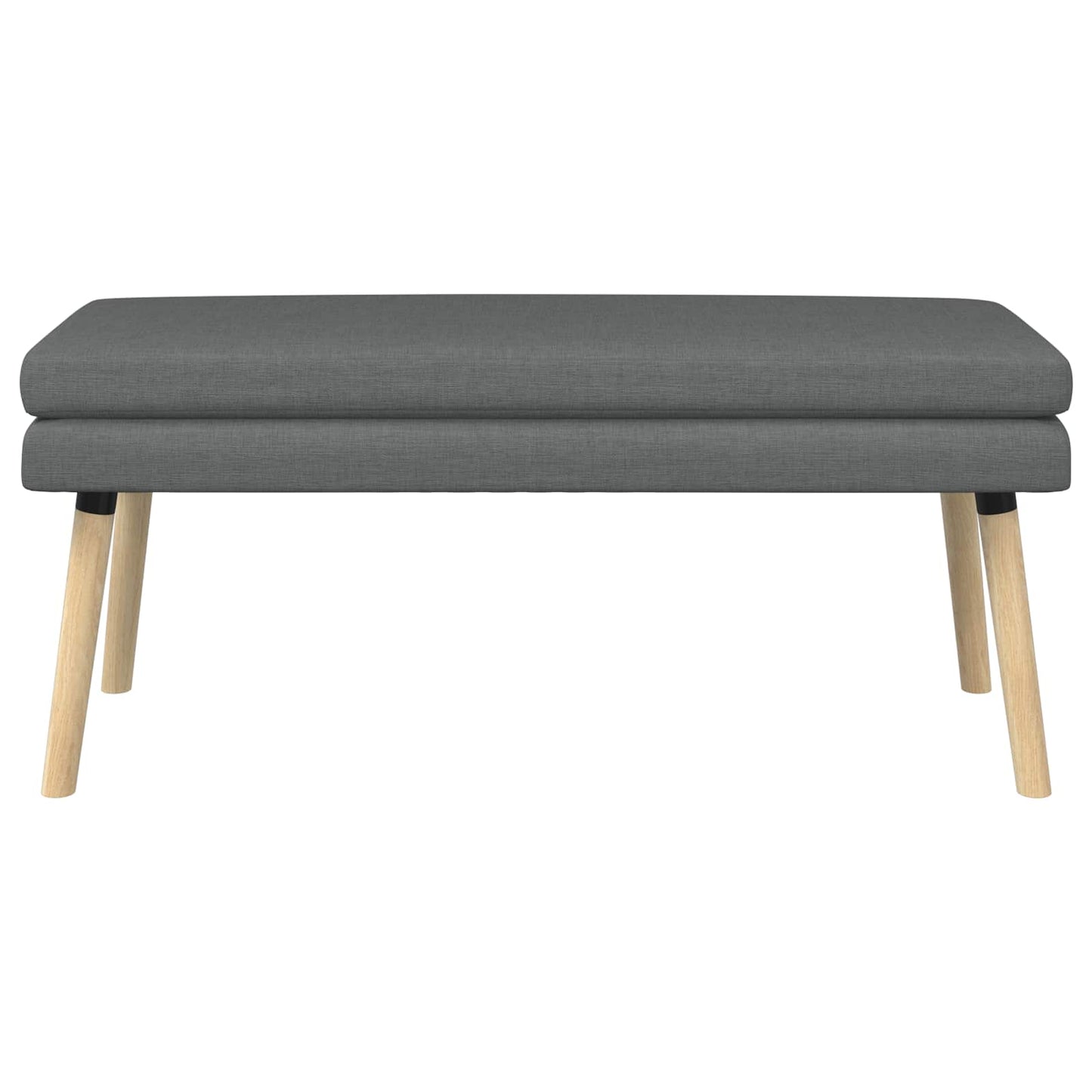 Doppellagige Bank Dunkelgrau 110 x 40 x 47 cm Stoff