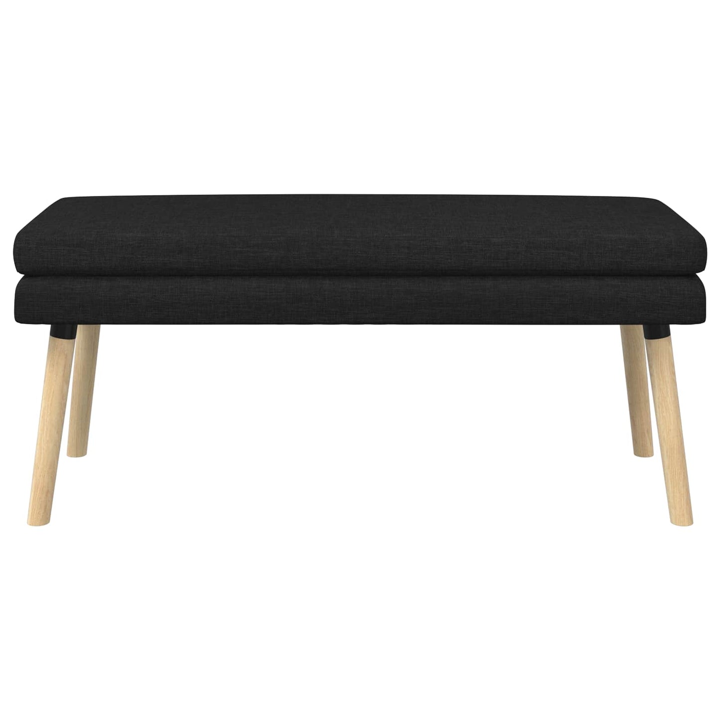 Doppellagige Bank Schwarz 110 x 40 x 47 cm Stoff