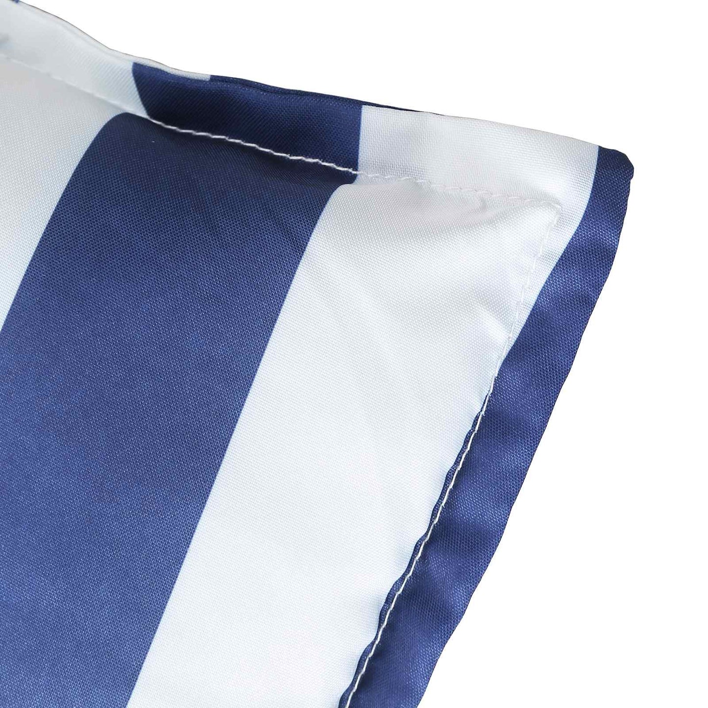 Outdoor-Kissen 2 stk. Stoff Blau und Weiß 120 x 50 x 7 cm