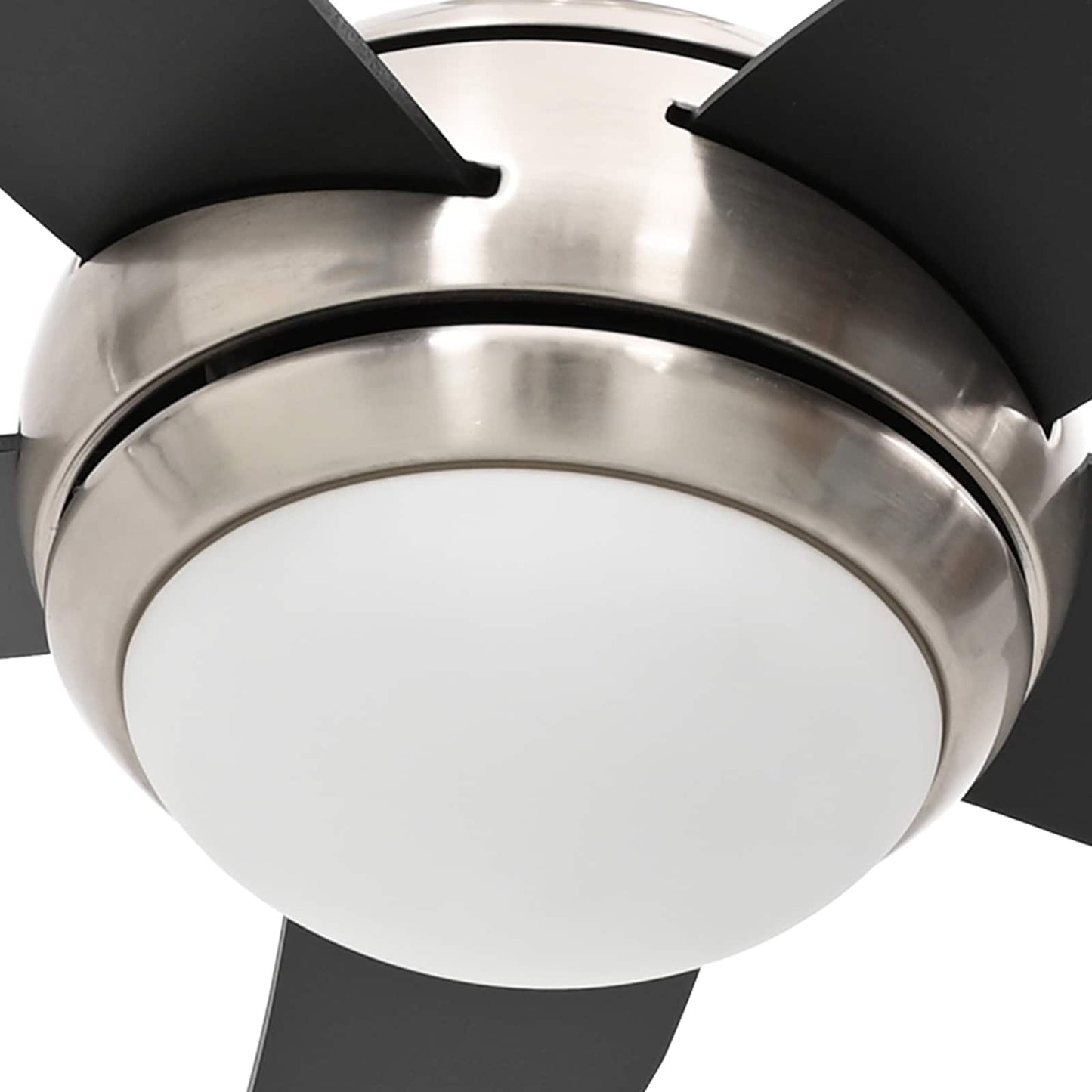 Deckenventilator mit Licht und Fernbedienung Ø 130 cm Schwarz