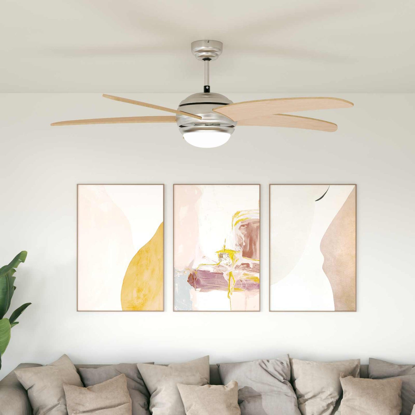 Deckenventilator mit Licht und Fernbedienung Ø 130 cm Sonoma