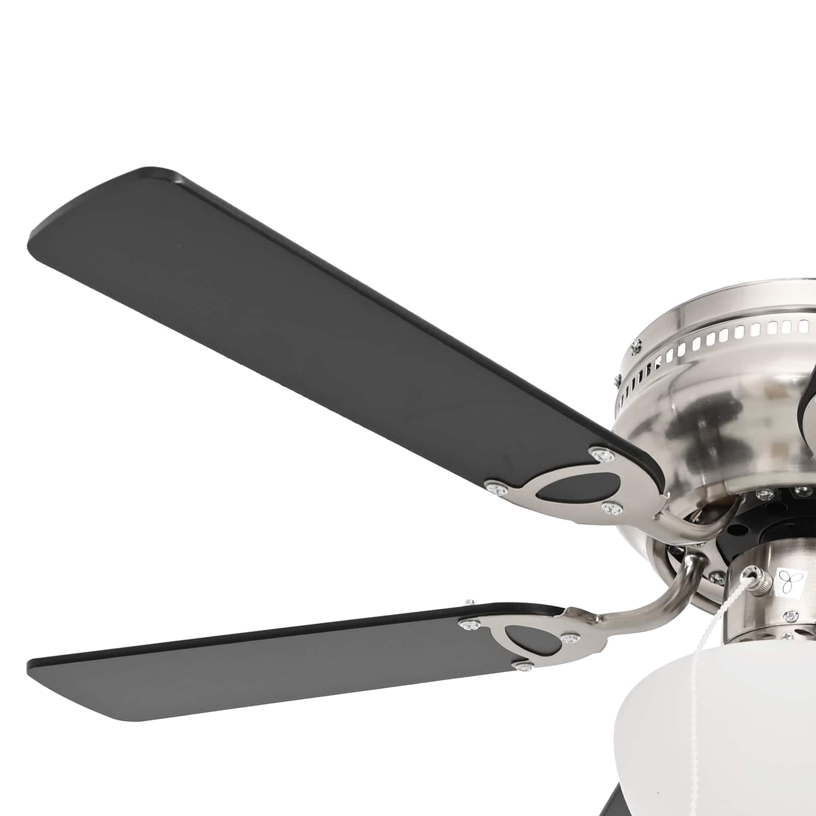Deckenventilator mit Licht Ø 82 cm Schwarz