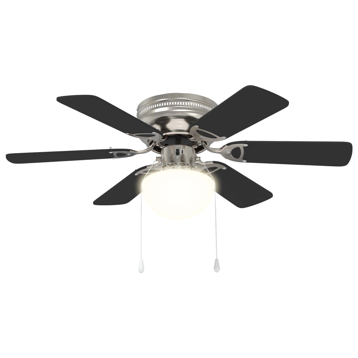 Deckenventilator mit Licht Ø 82 cm Schwarz